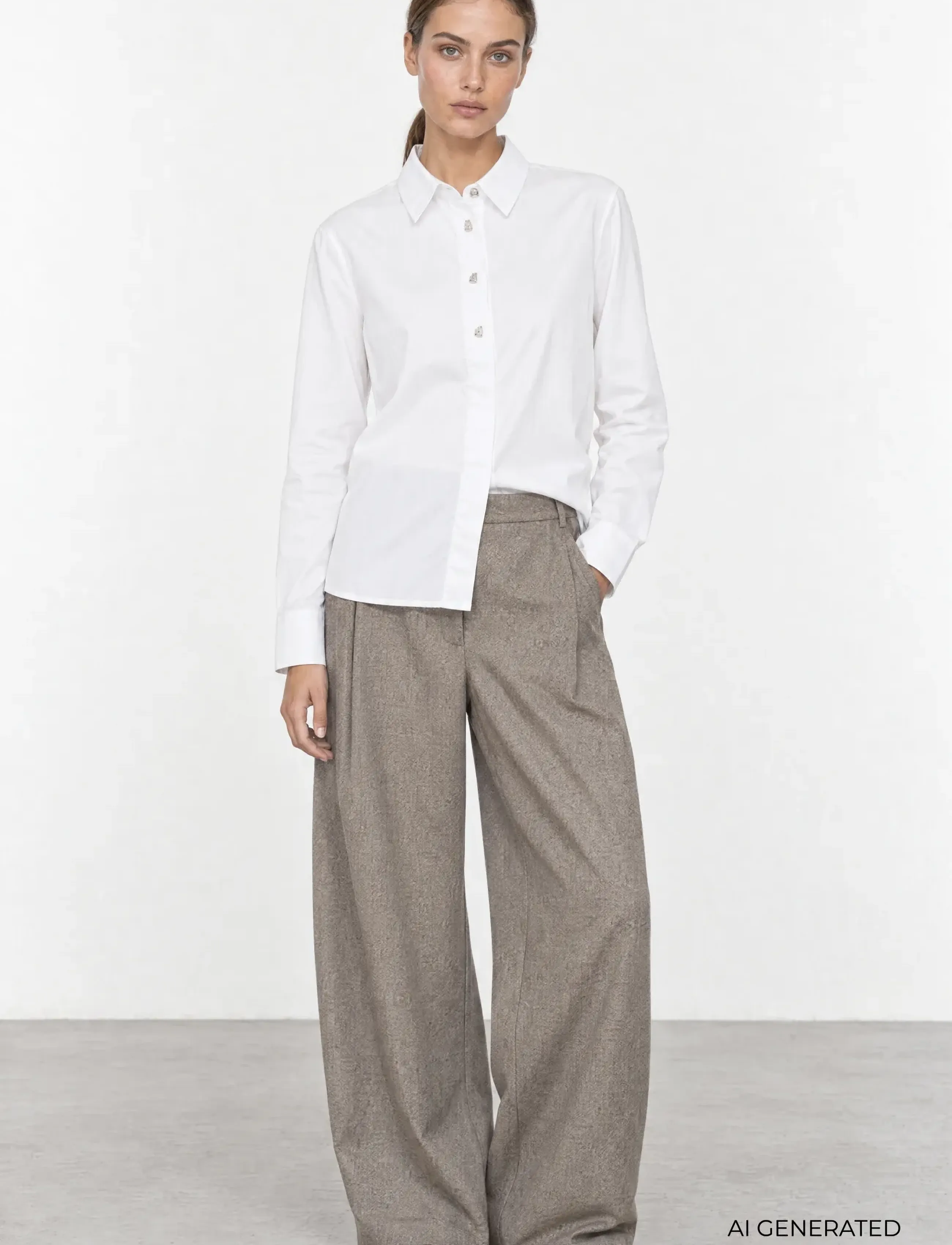Levete Room LR-ISLA SOLID - Hemden - 1000 WHITE / white