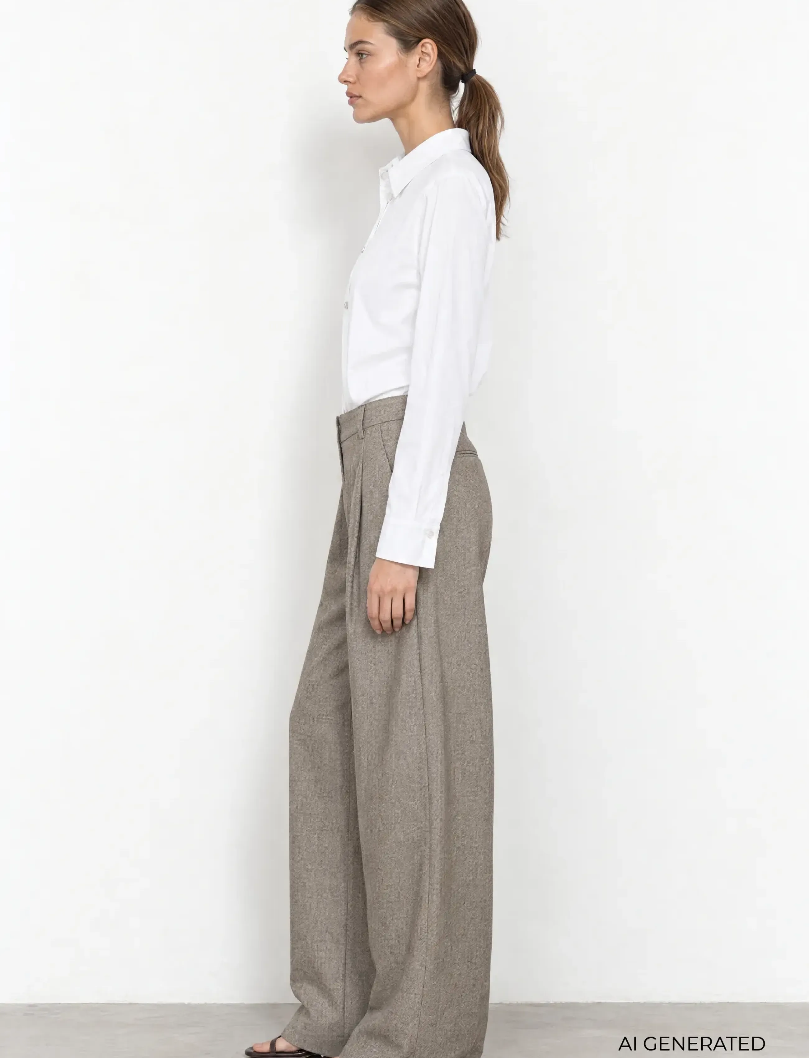 Levete Room - LR-ISLA SOLID - langärmlige hemden - 1000 white - 3