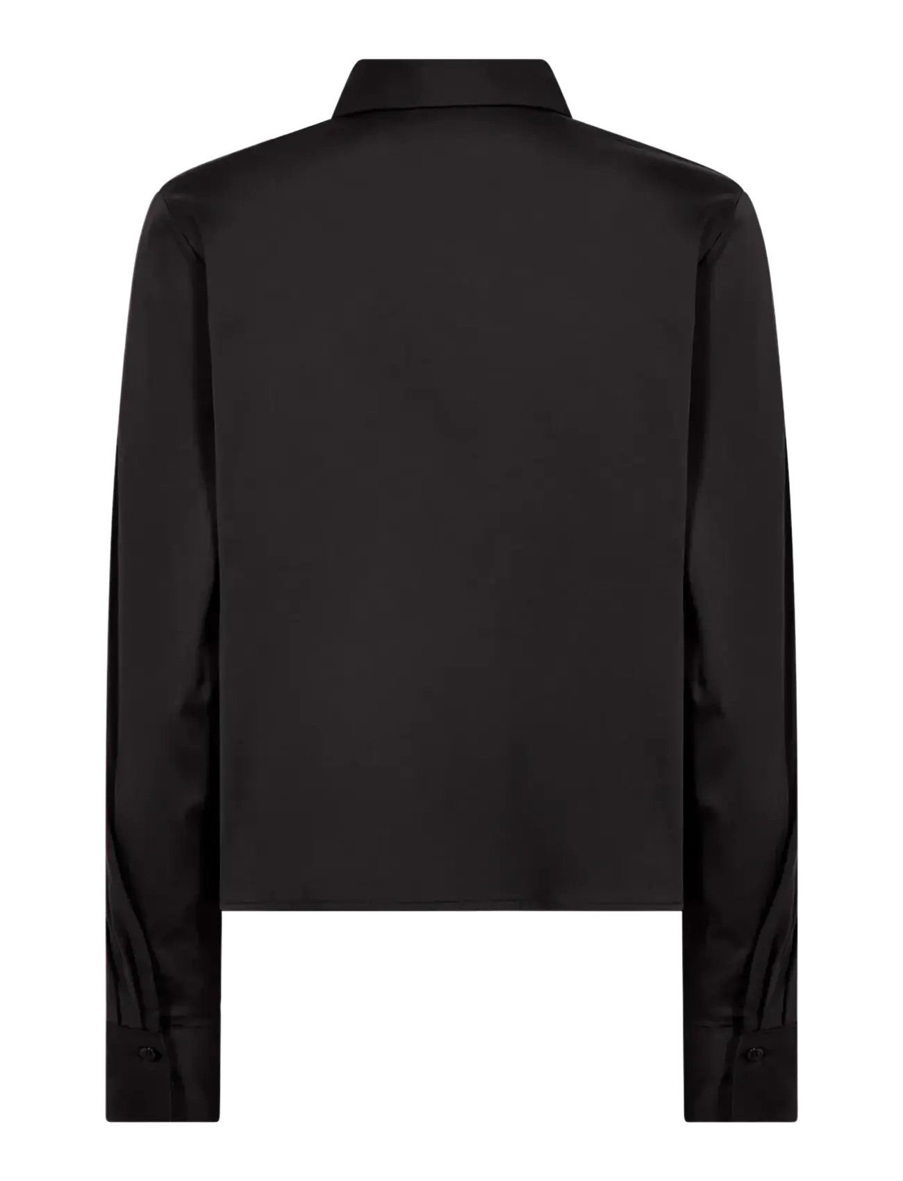 Levete Room - LR-ISLA SOLID - long-sleeved shirts - 9999 black - 2
