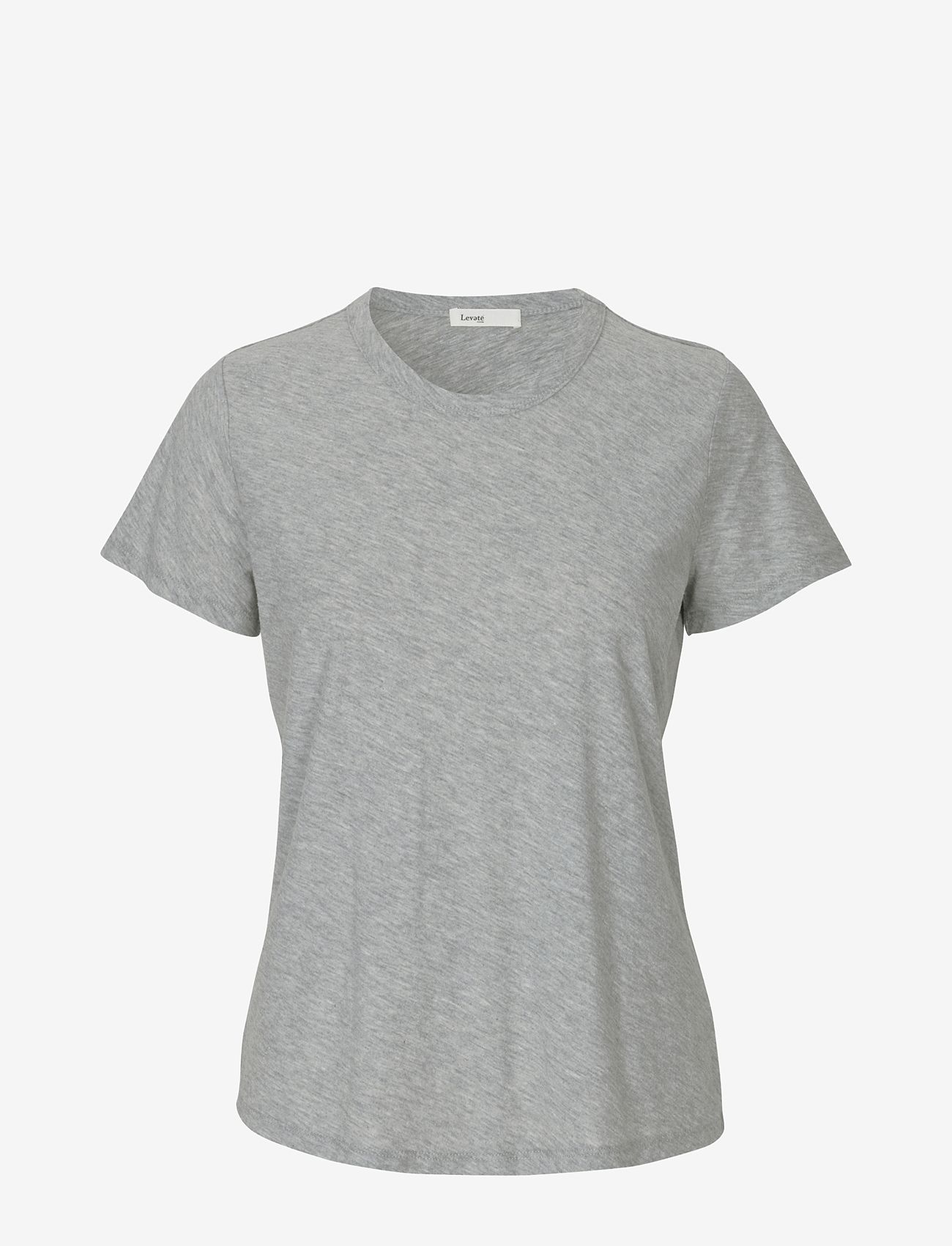 Levete Room - LR-ANY - t-shirts - light grey melange - 0