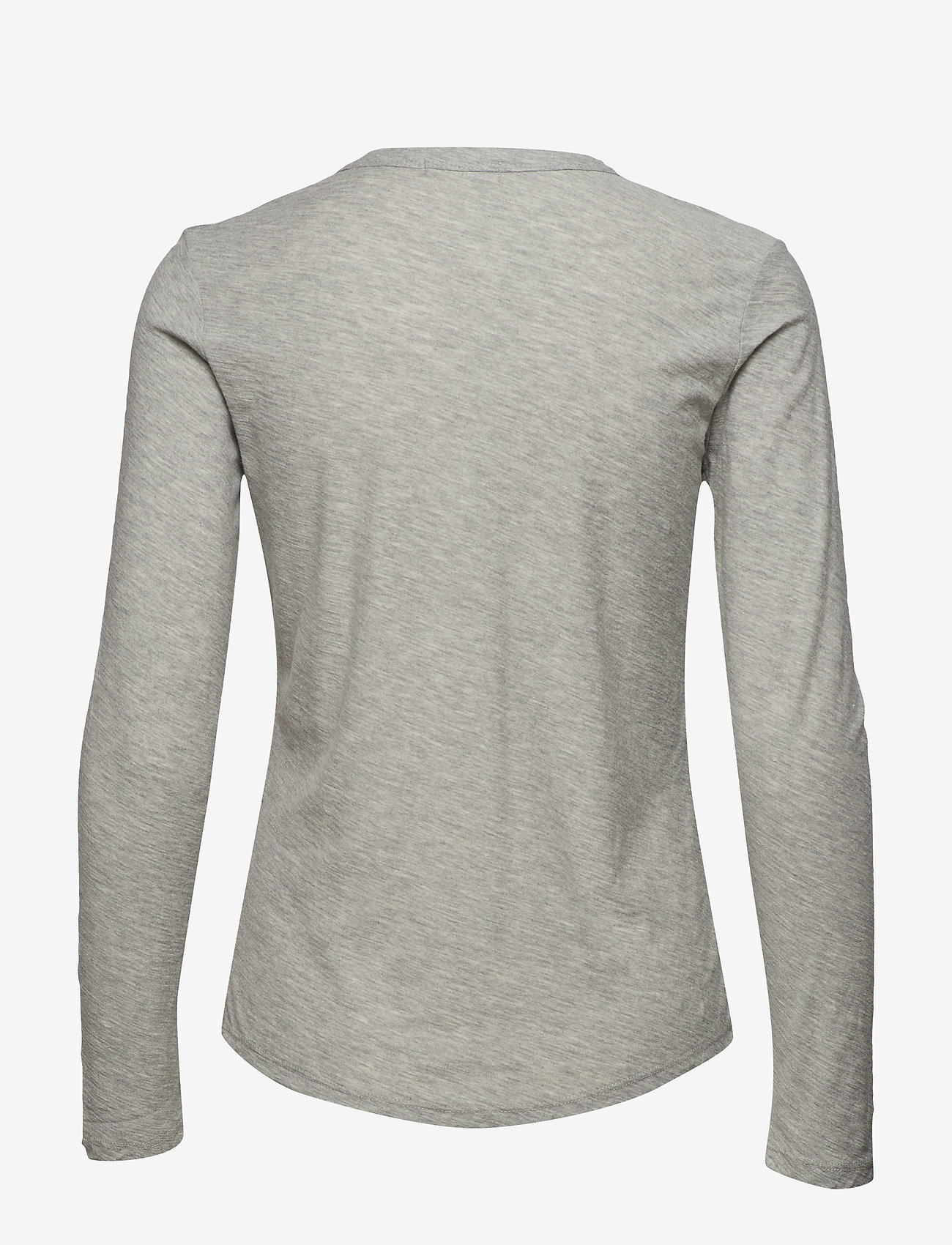 Levete Room - LR-ANY - t-shirts met lange mouwen - l9950 - light grey melange - 1