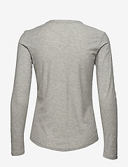 Levete Room - LR-ANY - long-sleeved tops - l9950 - light grey melange - 1