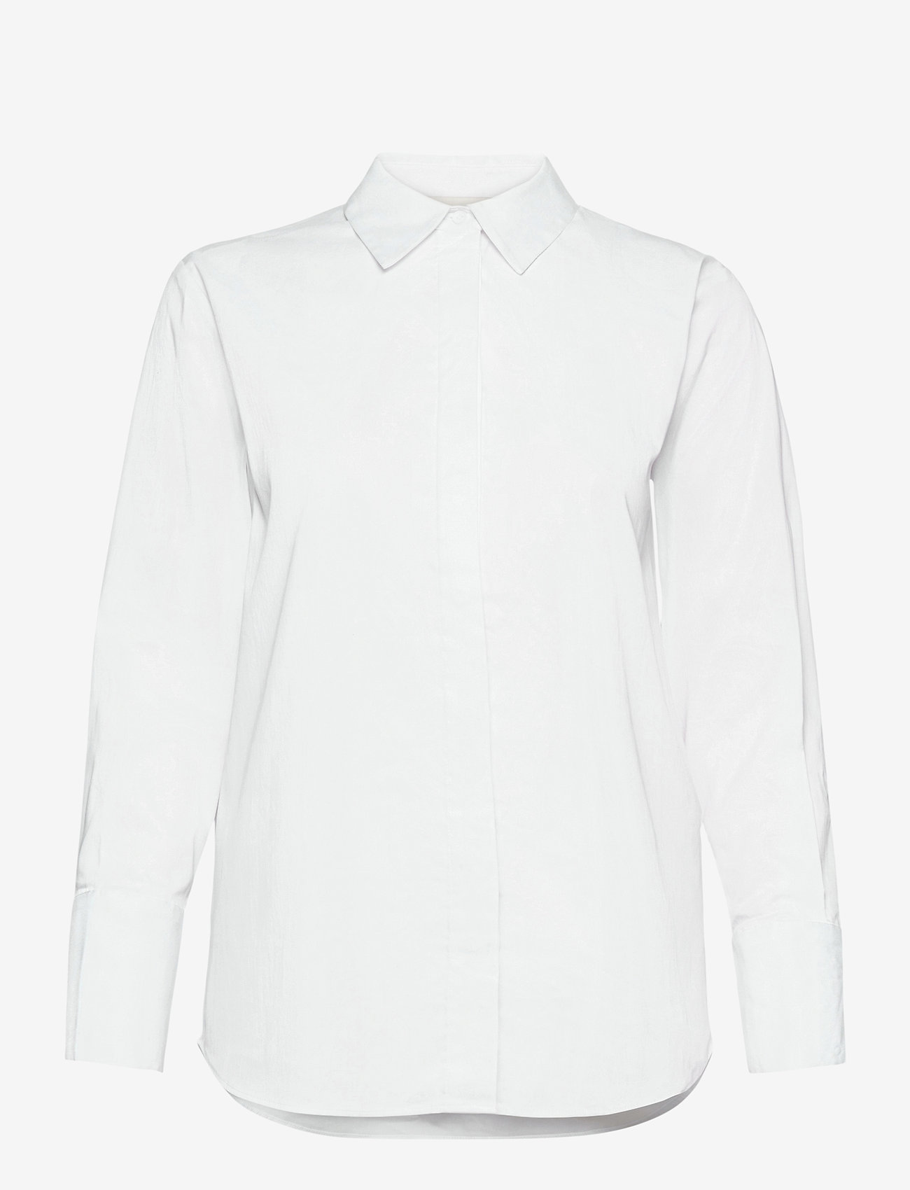 Levete Room - LR-ISLA SOLID - overhemden met lange mouwen - l100 - white - 0