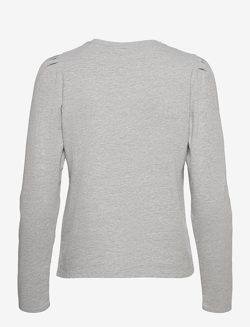 Levete Room - LR-ISOL - langærmede toppe - l9950 - light grey melange - 1