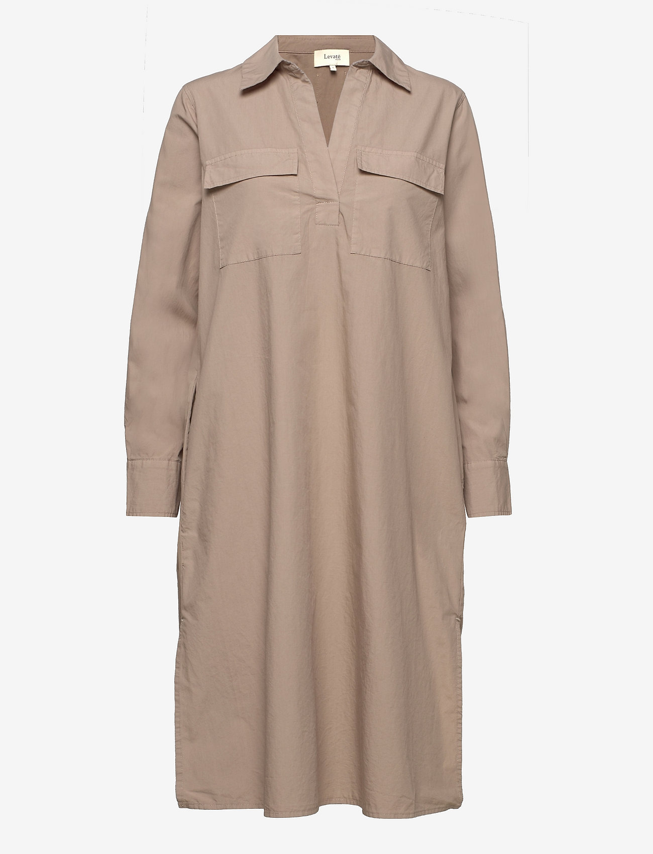 Levete Room - LR-OYA - midi-kleider - l730 - khaki - 0