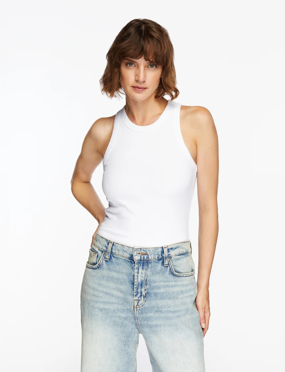 Levete Room - LR-NUMBIA - hauts sans manches - white - 0