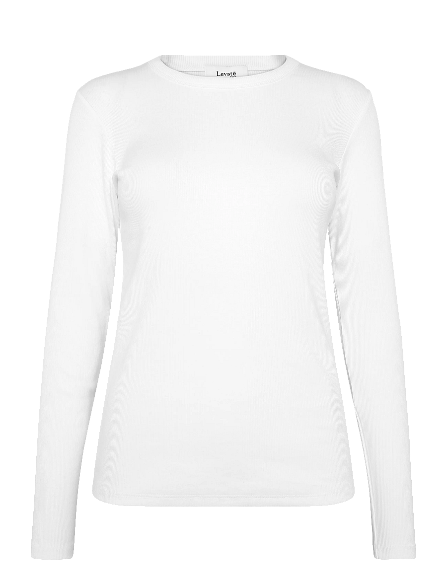 Levete Room - LR-NUMBIA - langærmede toppe - 1000 white - 0