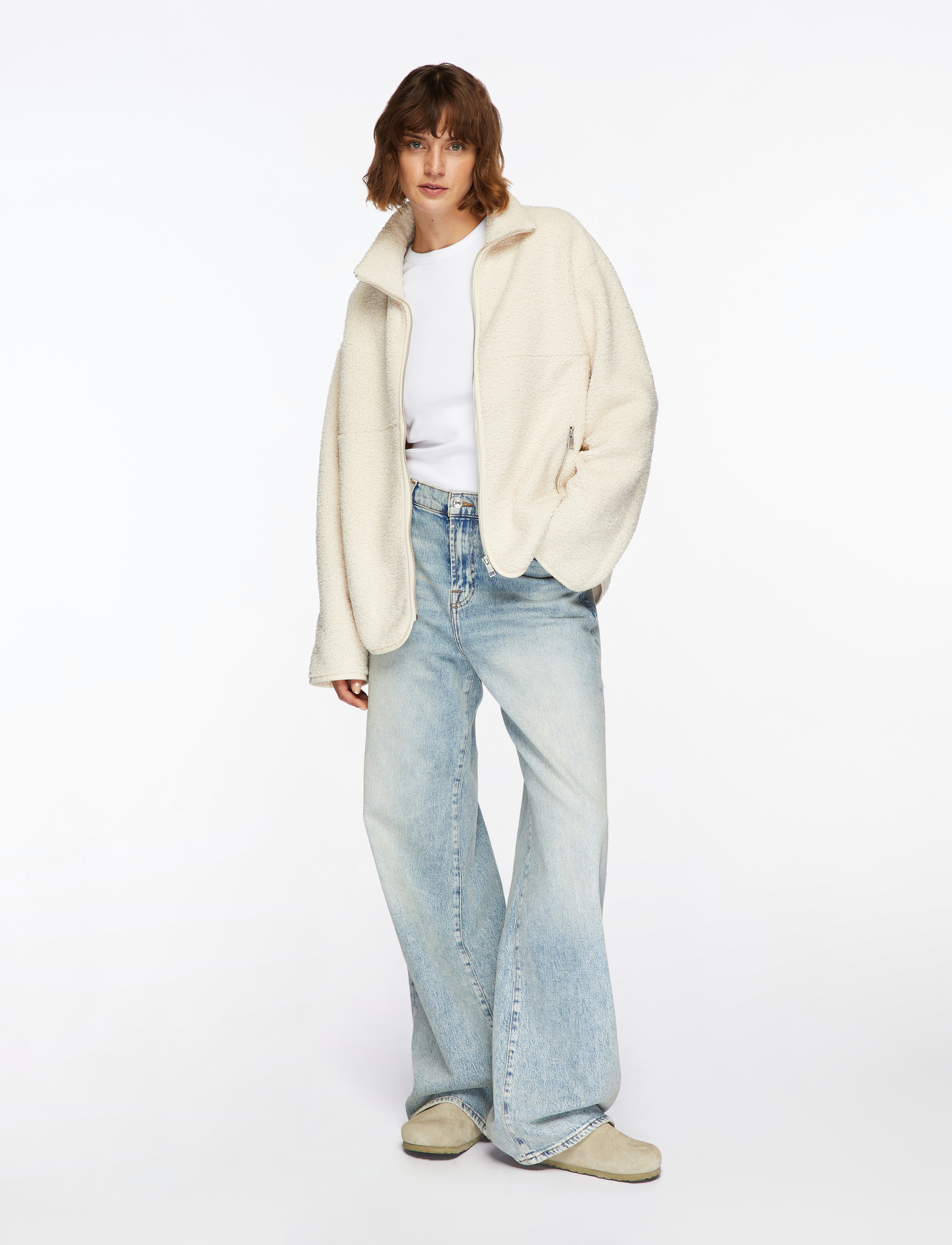 Levete Room - LR-NUMBIA - long-sleeved tops - white - 2