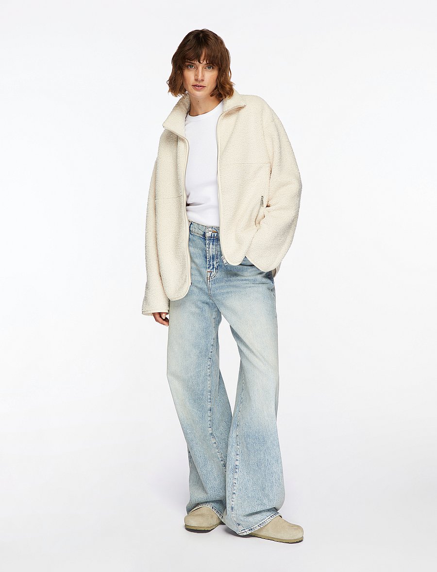 Levete Room - LR-NUMBIA - pikkade varrukatega topid - white - 2