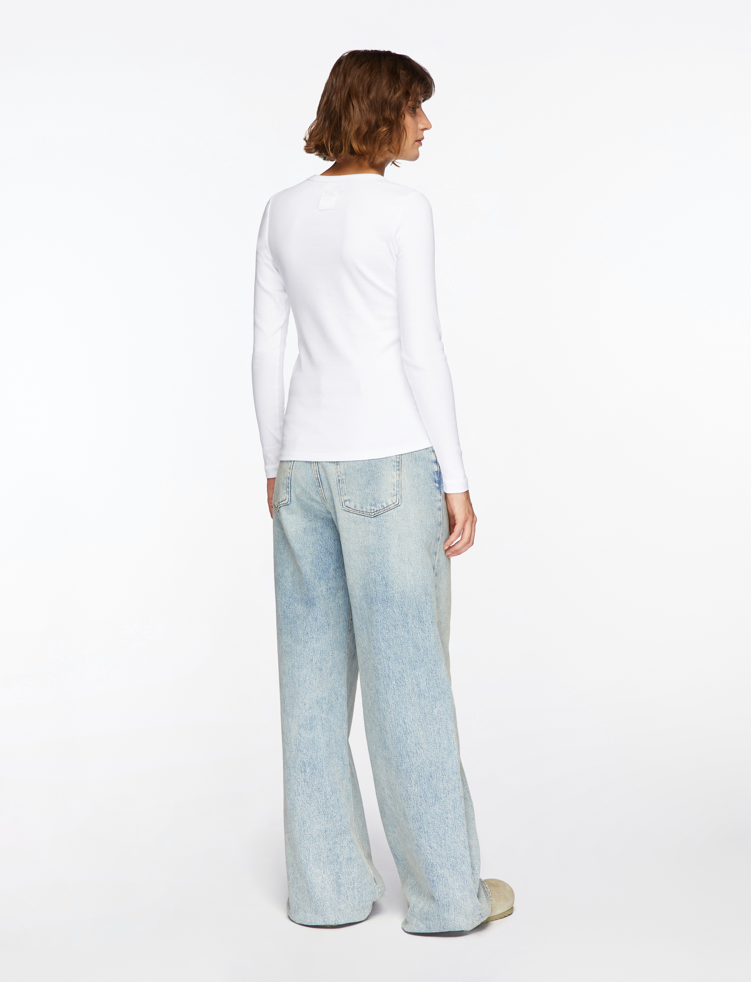 Levete Room - LR-NUMBIA - long-sleeved tops - white - 4