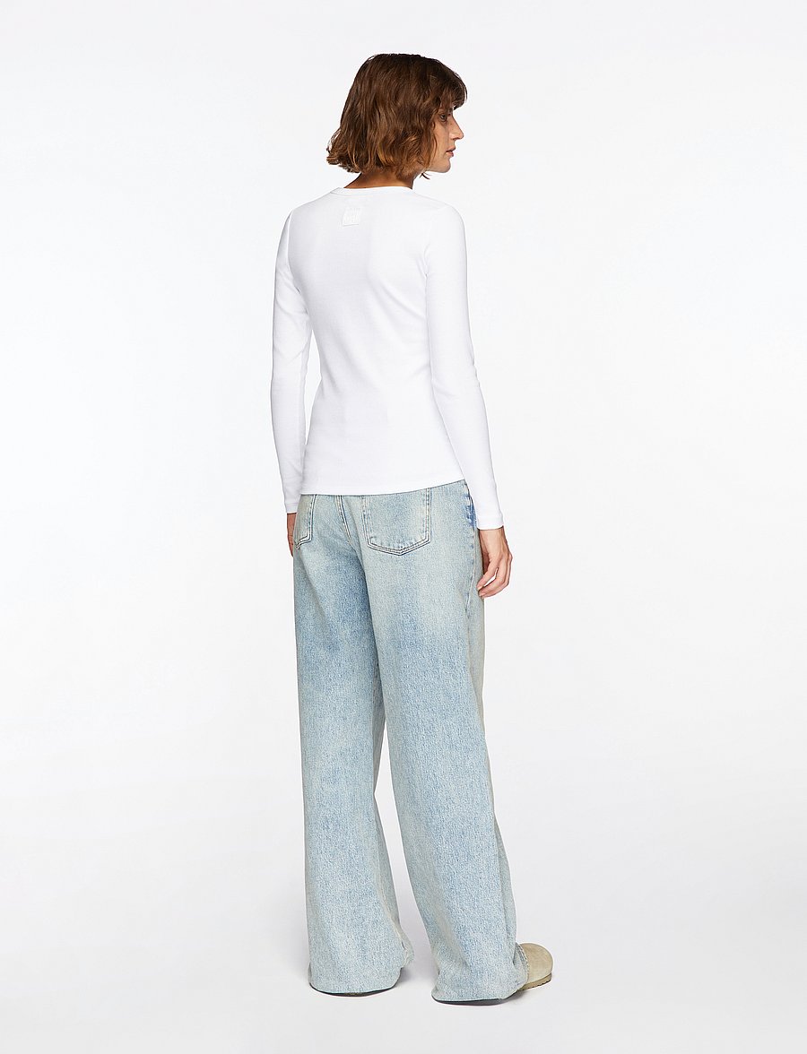Levete Room - LR-NUMBIA - pikkade varrukatega topid - white - 4