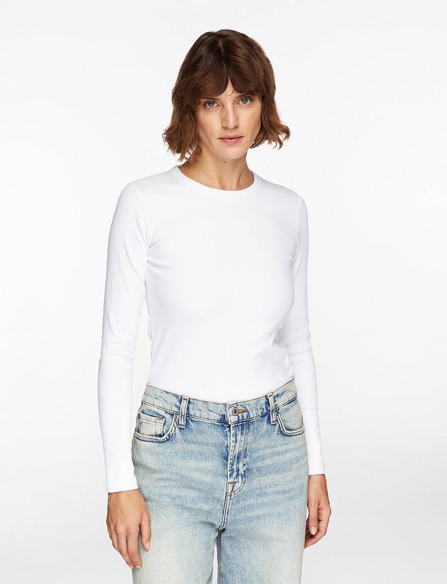 Levete Room - LR-NUMBIA - pikkade varrukatega topid - white - 0