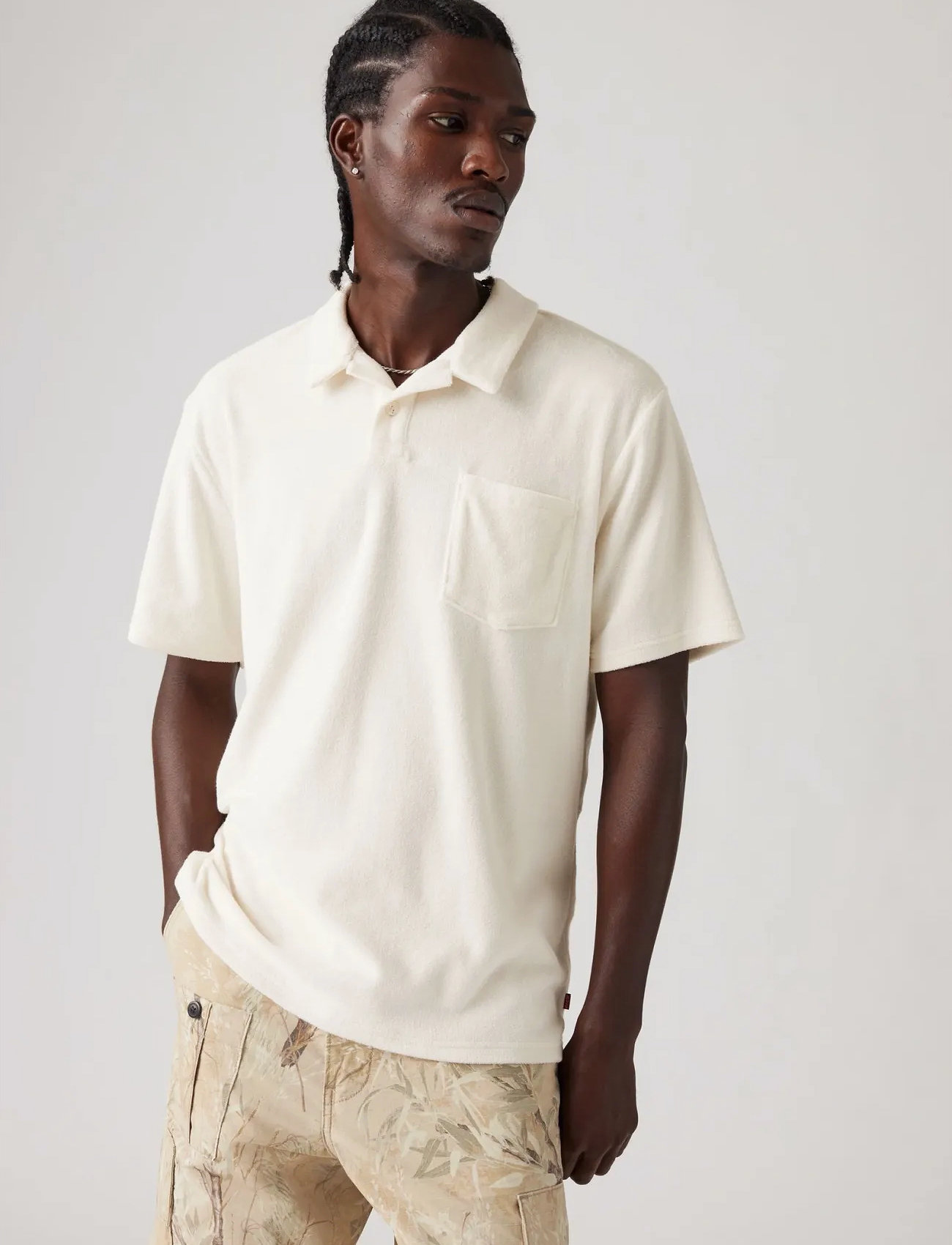 Levi's® Terry Pocket Polo Egret - - S 1