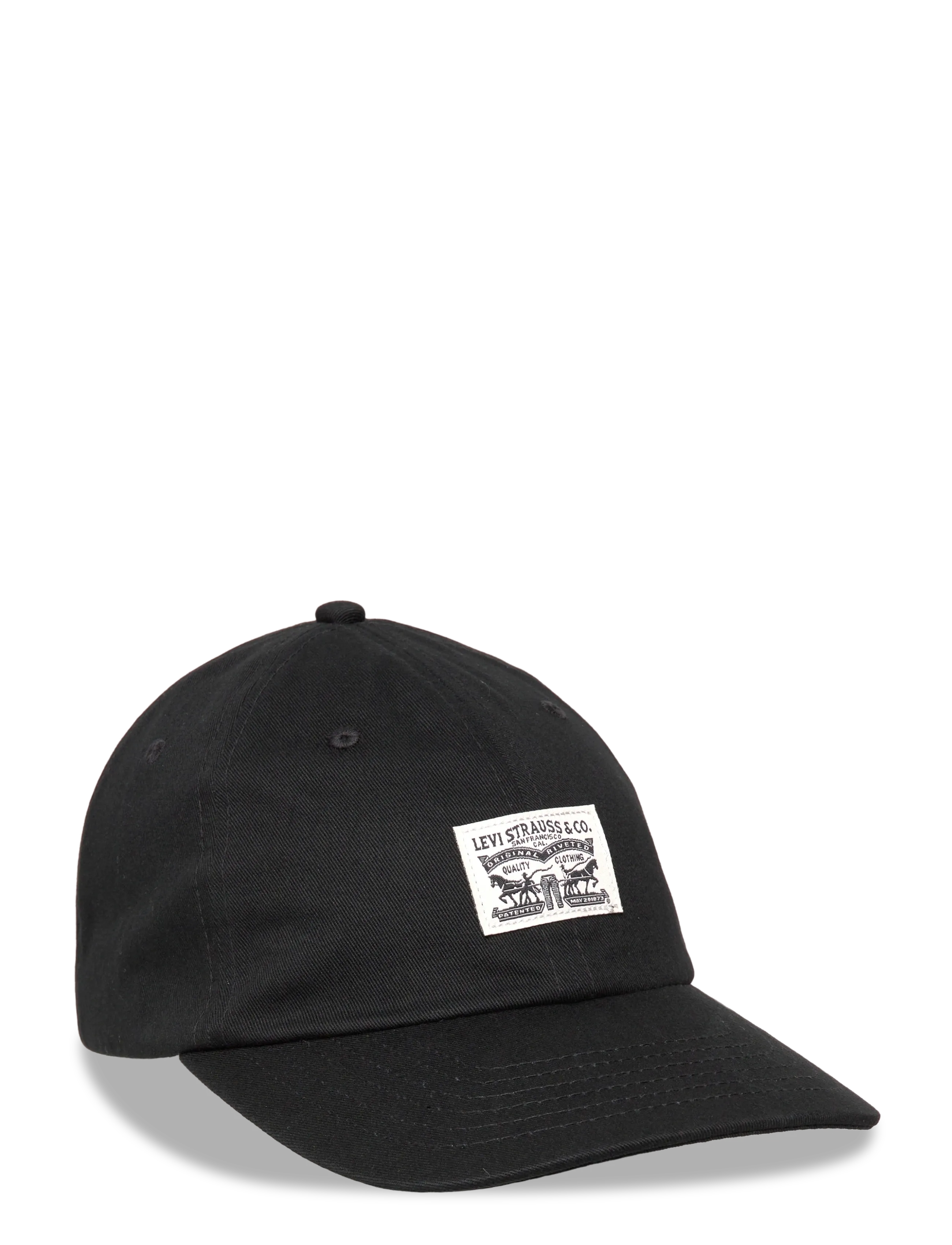 Levi's Relaxed Dad Heritage Cap Cavia, One Size, Black, Hovedbeklædning > Kasketter, Herre