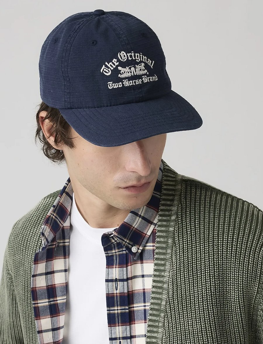 Levi's® - RELAXED DAD HERITAGE CAP NAVY - kappen - blues - 0
