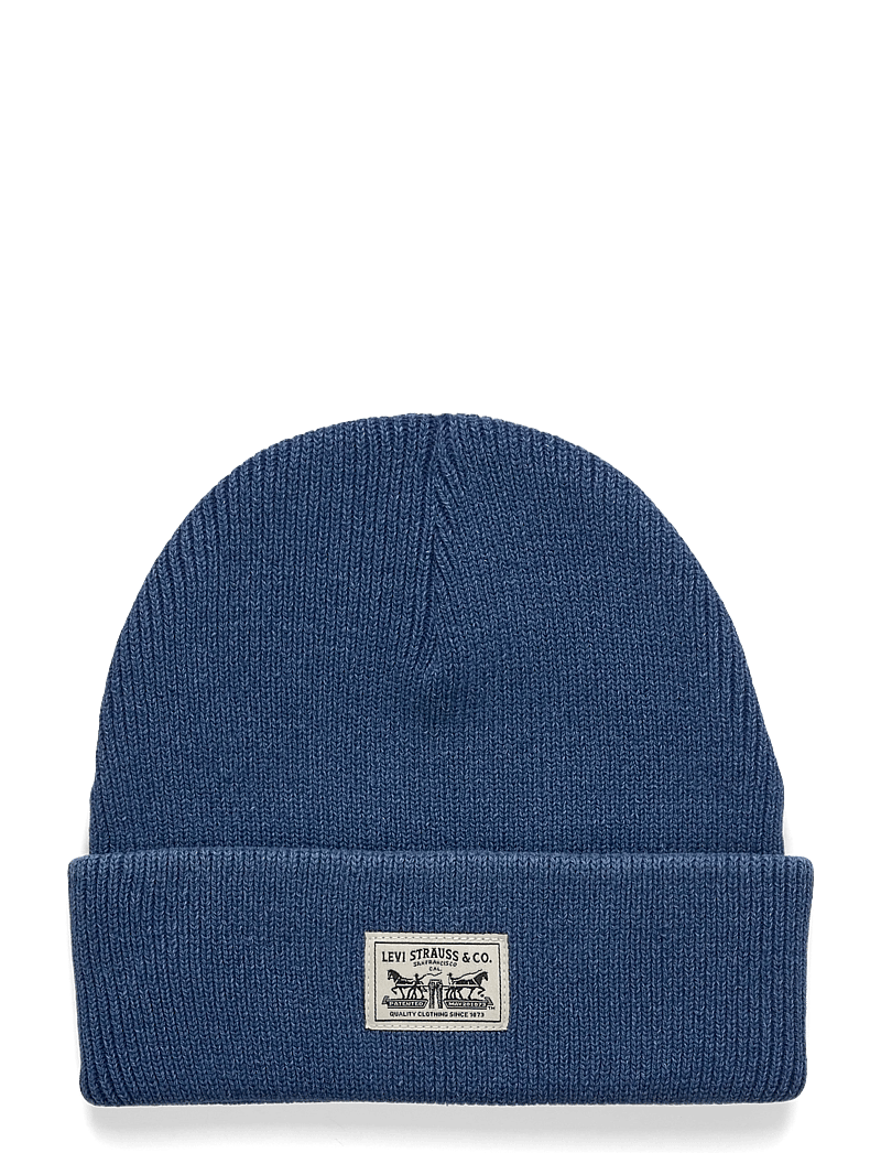Levi's® - BACKPATCH BEANIE DUSKY INDIGO - shoppa efter stil - med indigo - worn in - 1