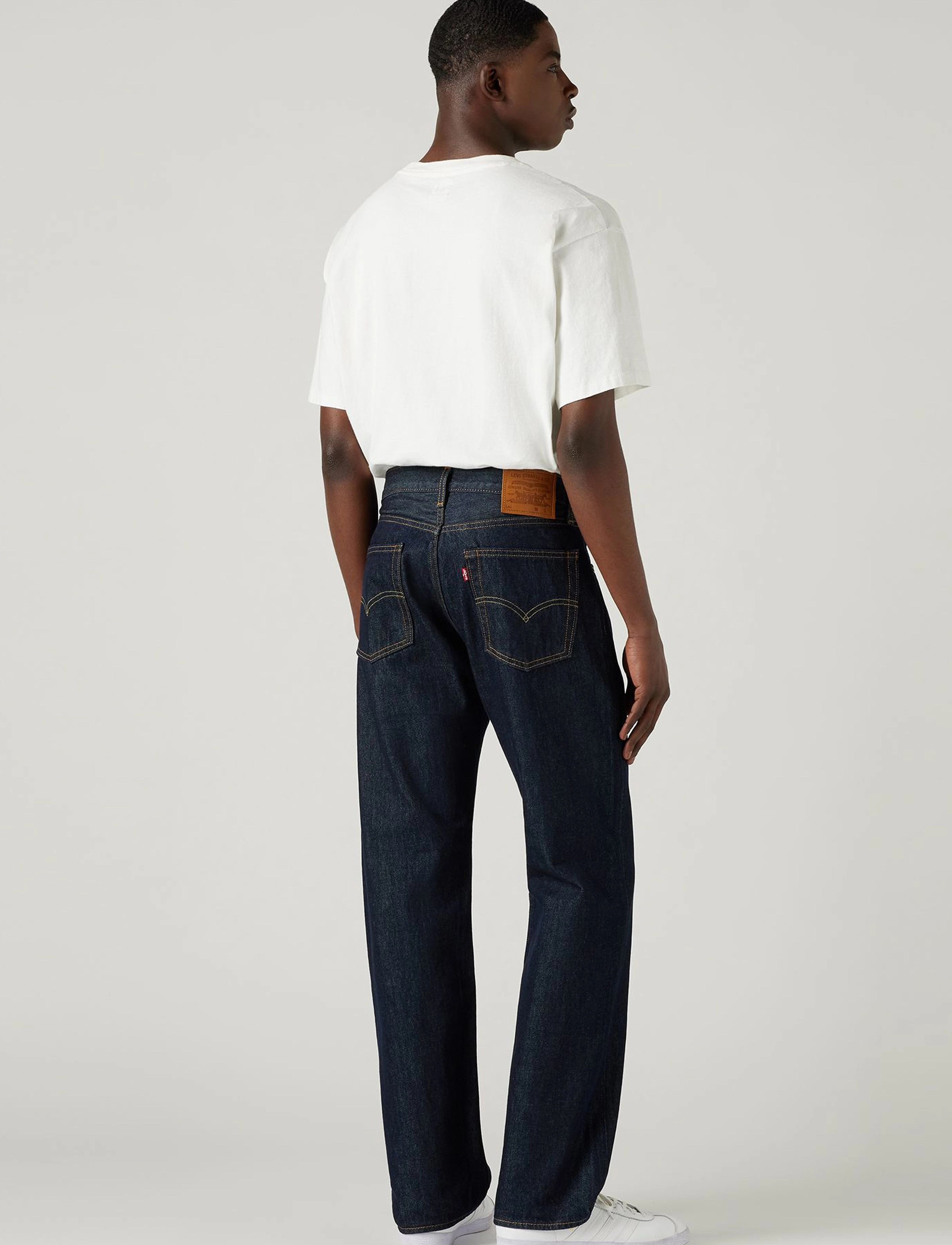 Levi's® - 555 RELAXED STRAIGHT WELCOME T - beinar gallabuxur - dark indigo - flat finish - 4