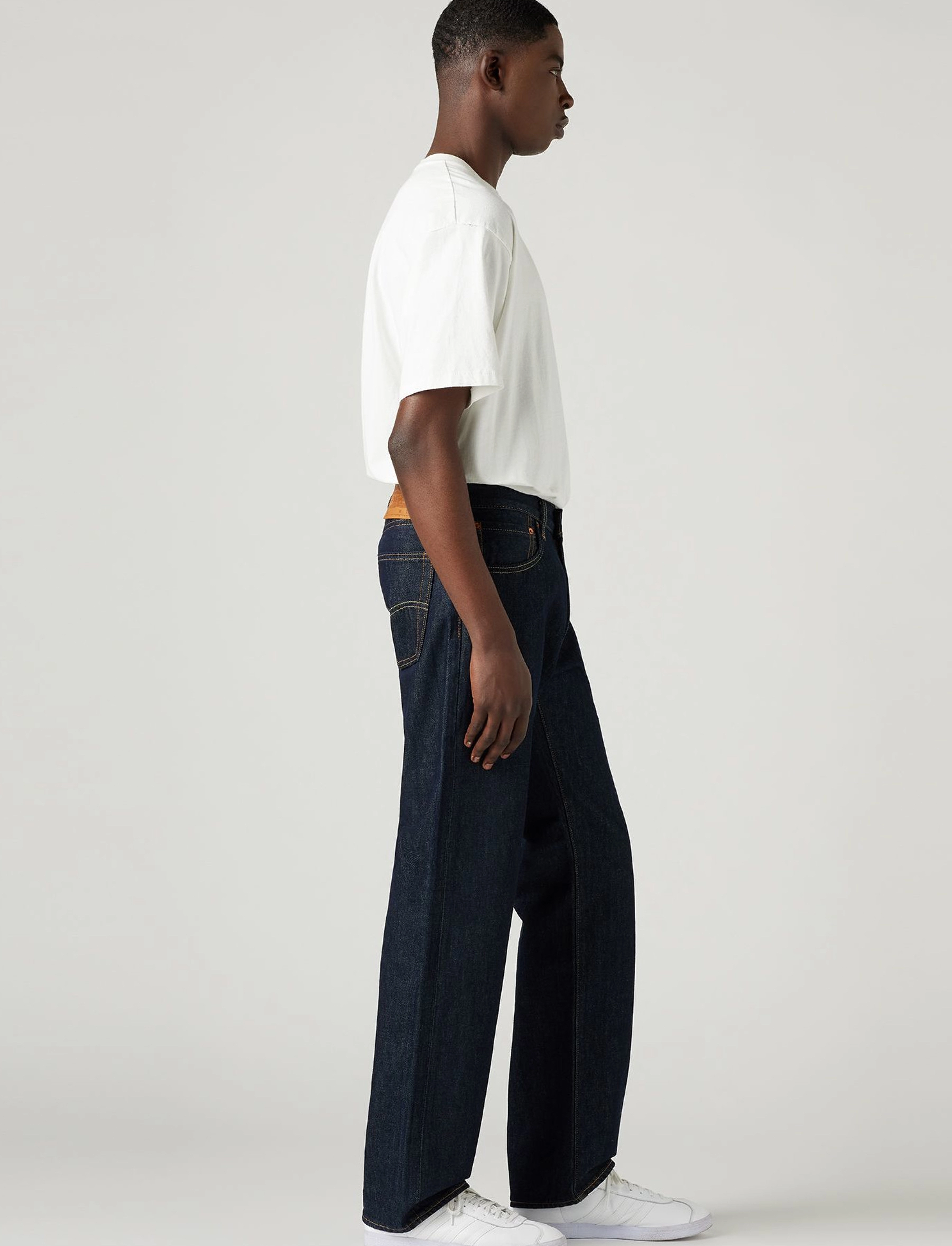 Levi's® - 555 RELAXED STRAIGHT WELCOME T - beinar gallabuxur - dark indigo - flat finish - 5