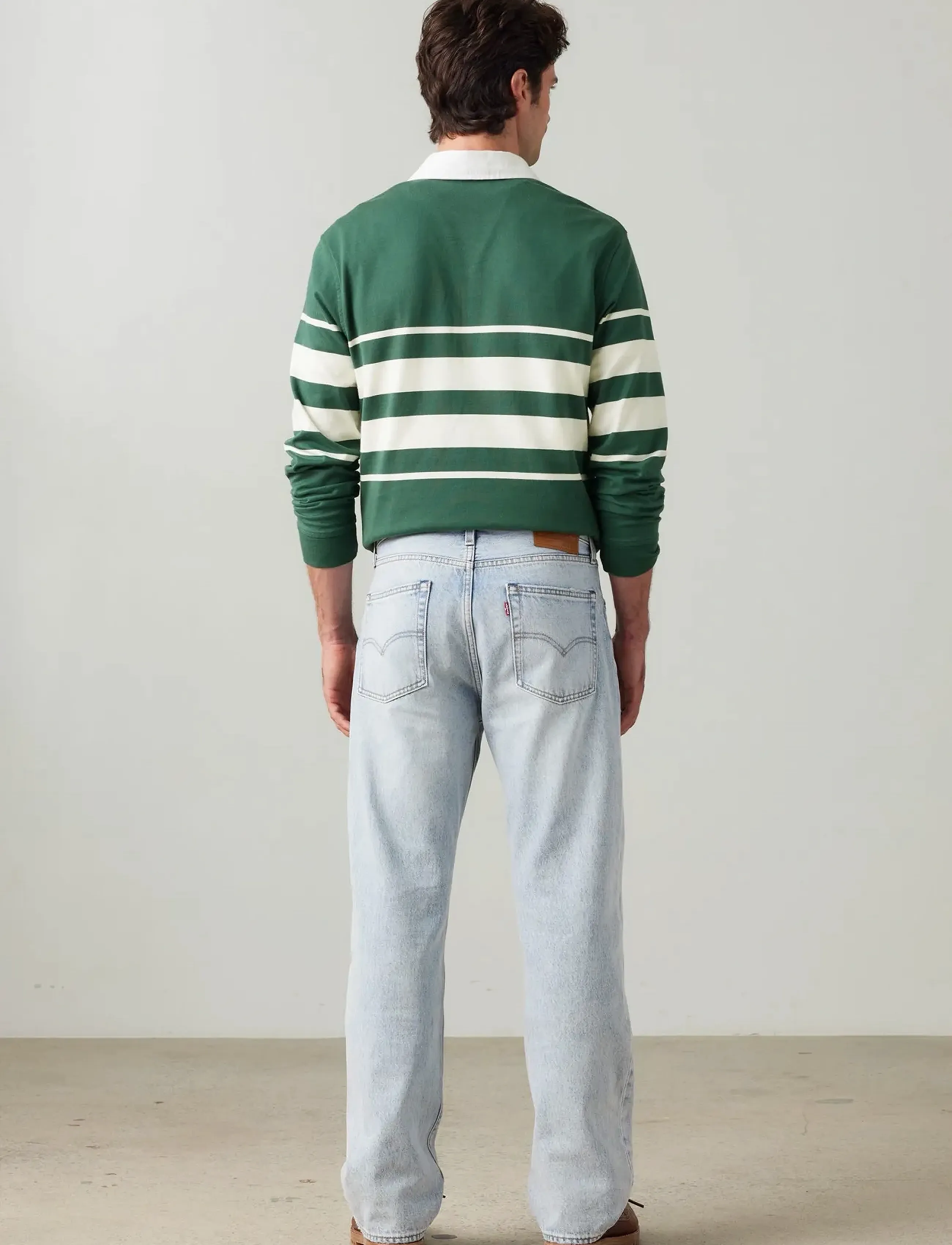 Levi's® - 555 RELAXED STRAIGHT BABY BLUE - light indigo - worn in - 4