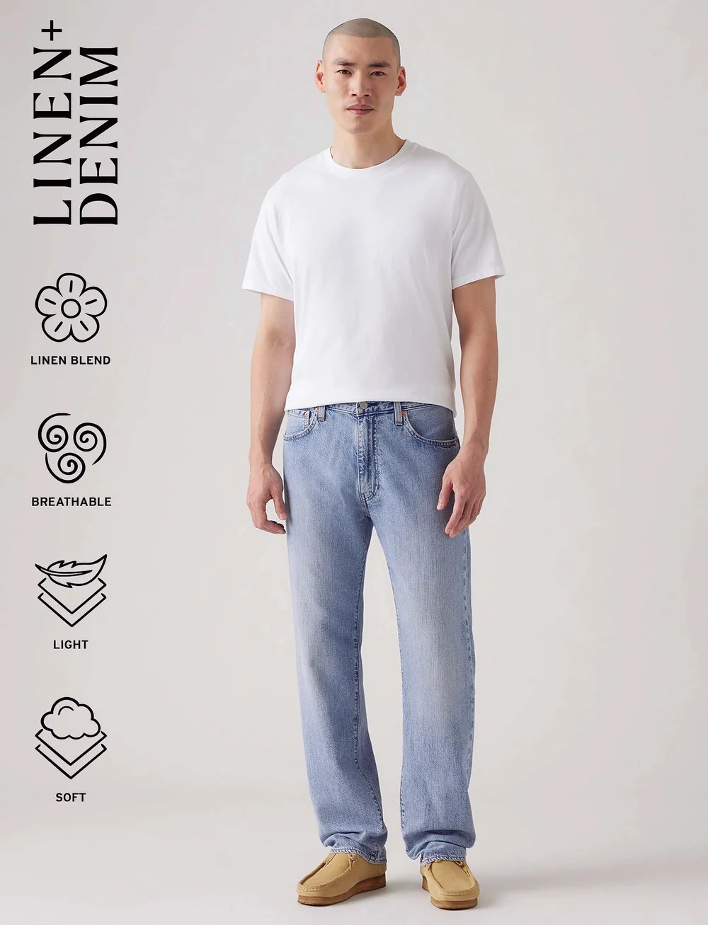 Levi's® - 555 RELAXED STRAIGHT CALL ME A - regular jeans - light indigo - worn in - 0