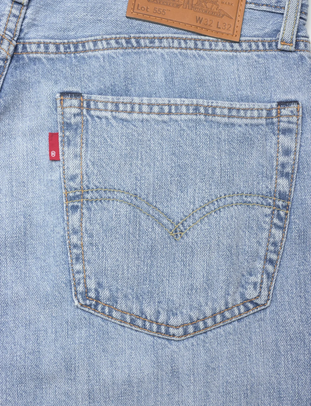 Levi's® - 555 RELAXED STRAIGHT CALL ME A - regular jeans - light indigo - worn in - 5