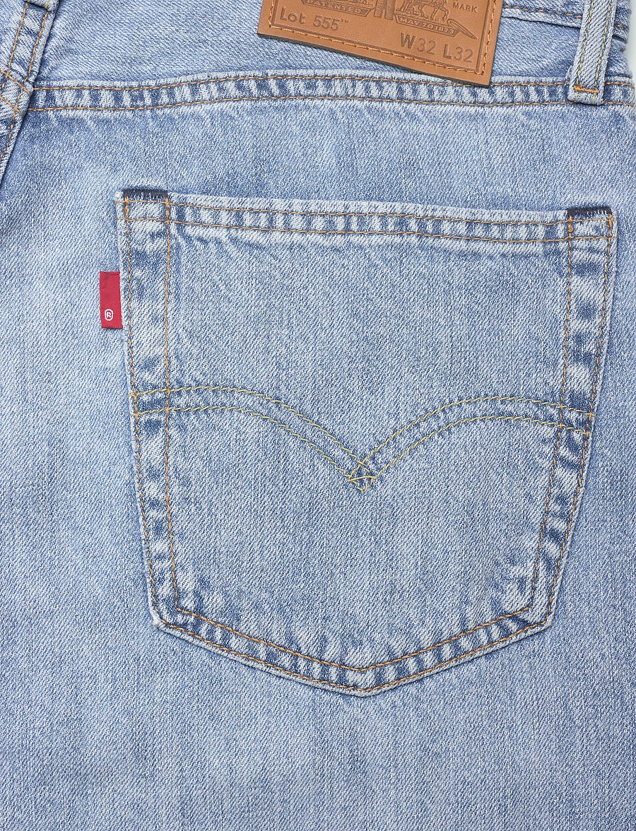 Levi's® - 555 RELAXED STRAIGHT CALL ME A - klassikalised teksad - light indigo - worn in - 5
