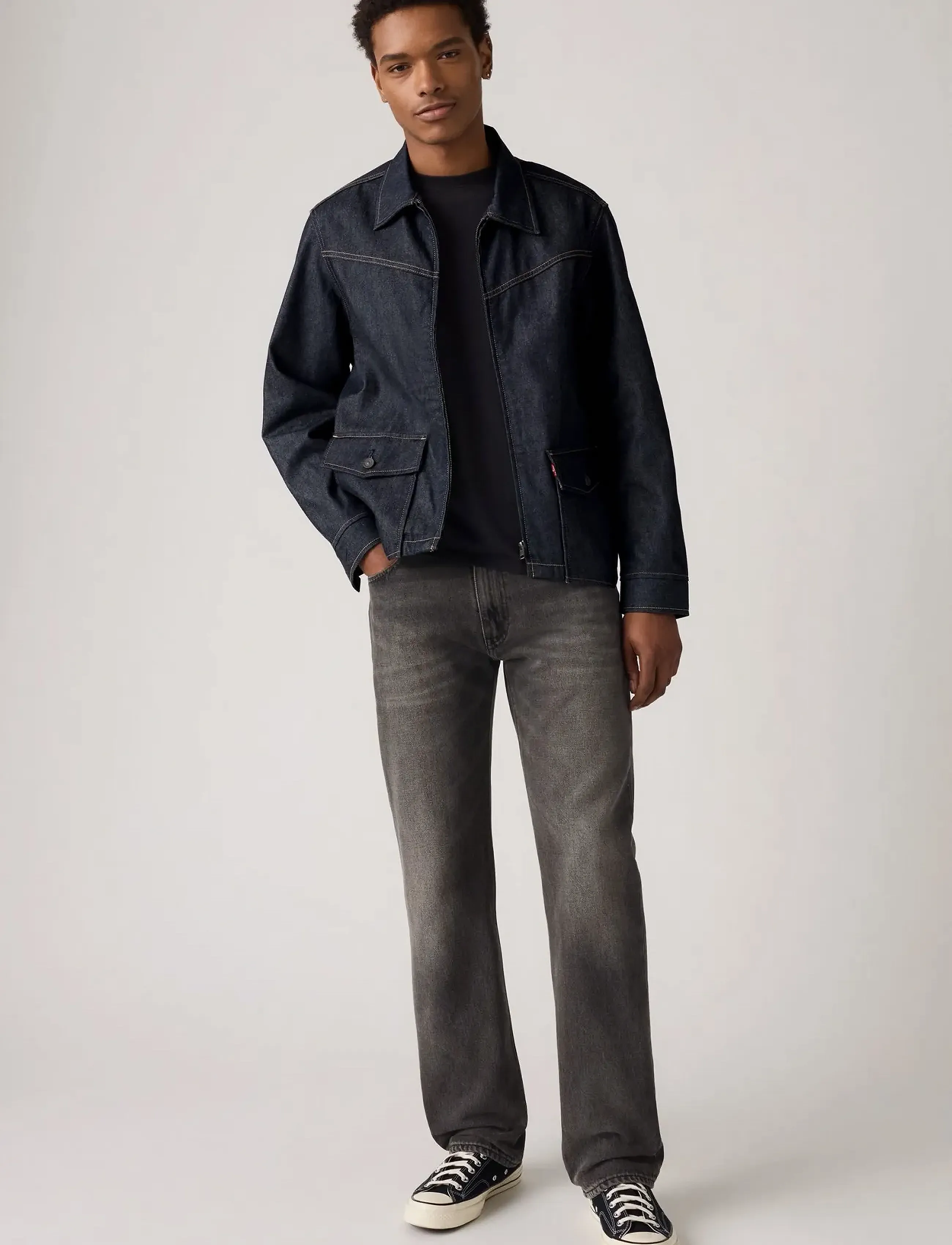 Levi's® 555 RELAXED STRAIGHT BACK ON T - Jeans - BLACKS / black