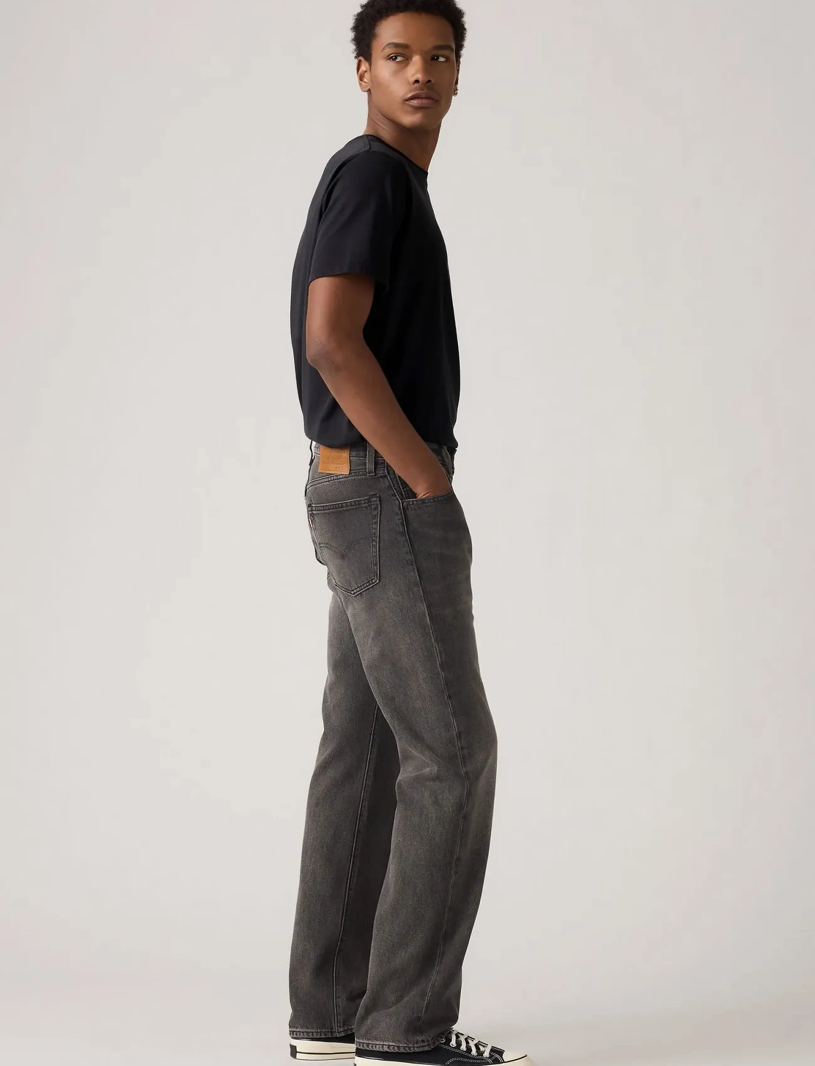 Levi's® - 555 RELAXED STRAIGHT BACK ON T - regular jeans - blacks - 3
