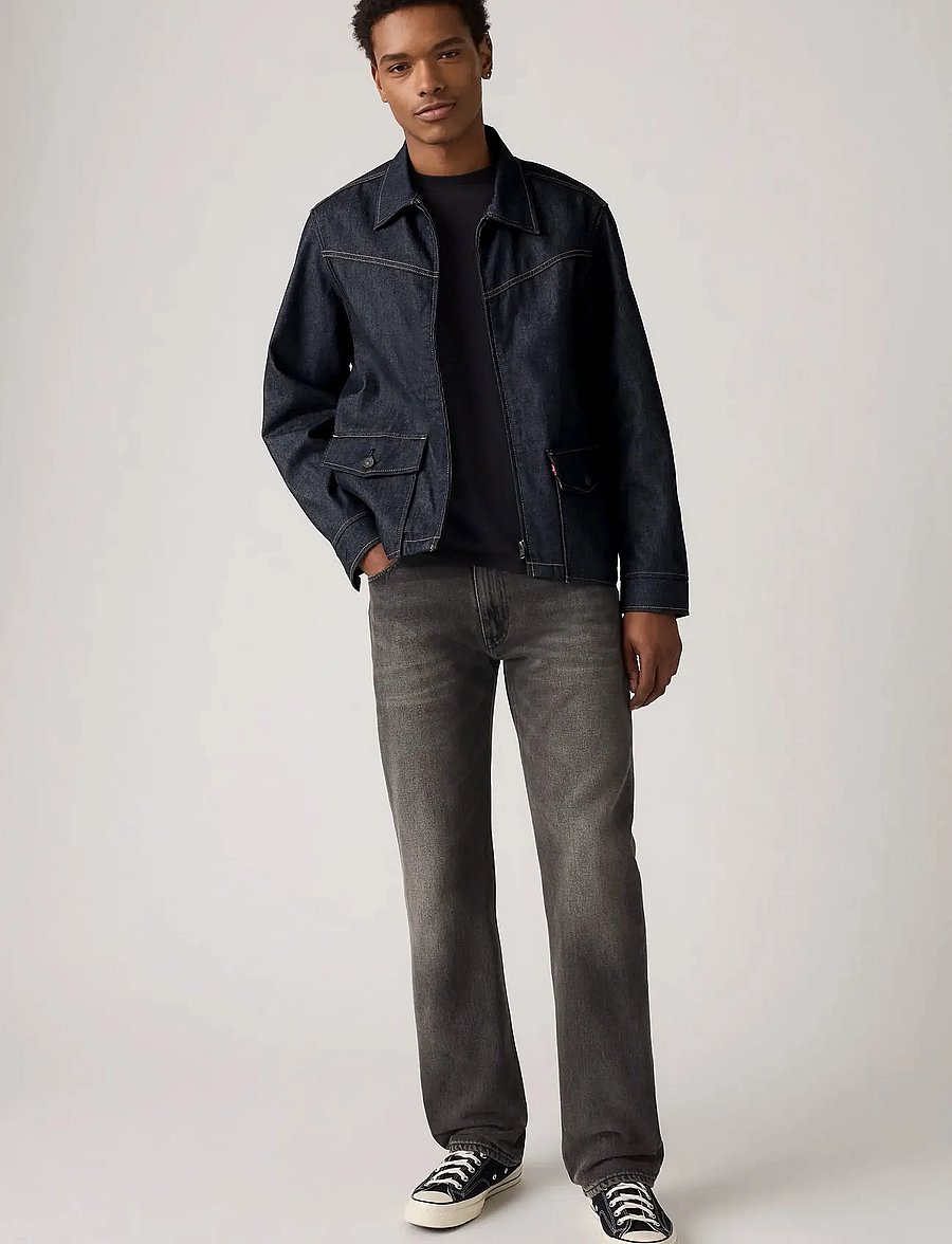 Levi's® - 555 RELAXED STRAIGHT BACK ON T - weite jeans - blacksz - 0