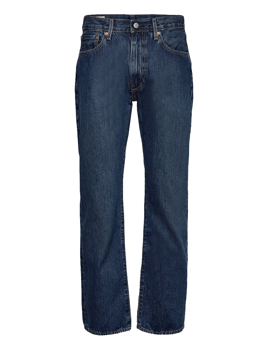 Levi's® - 555 RELAXED STRAIGHT CHECK THE - tavalised teksad - dark indigo - worn in - 1