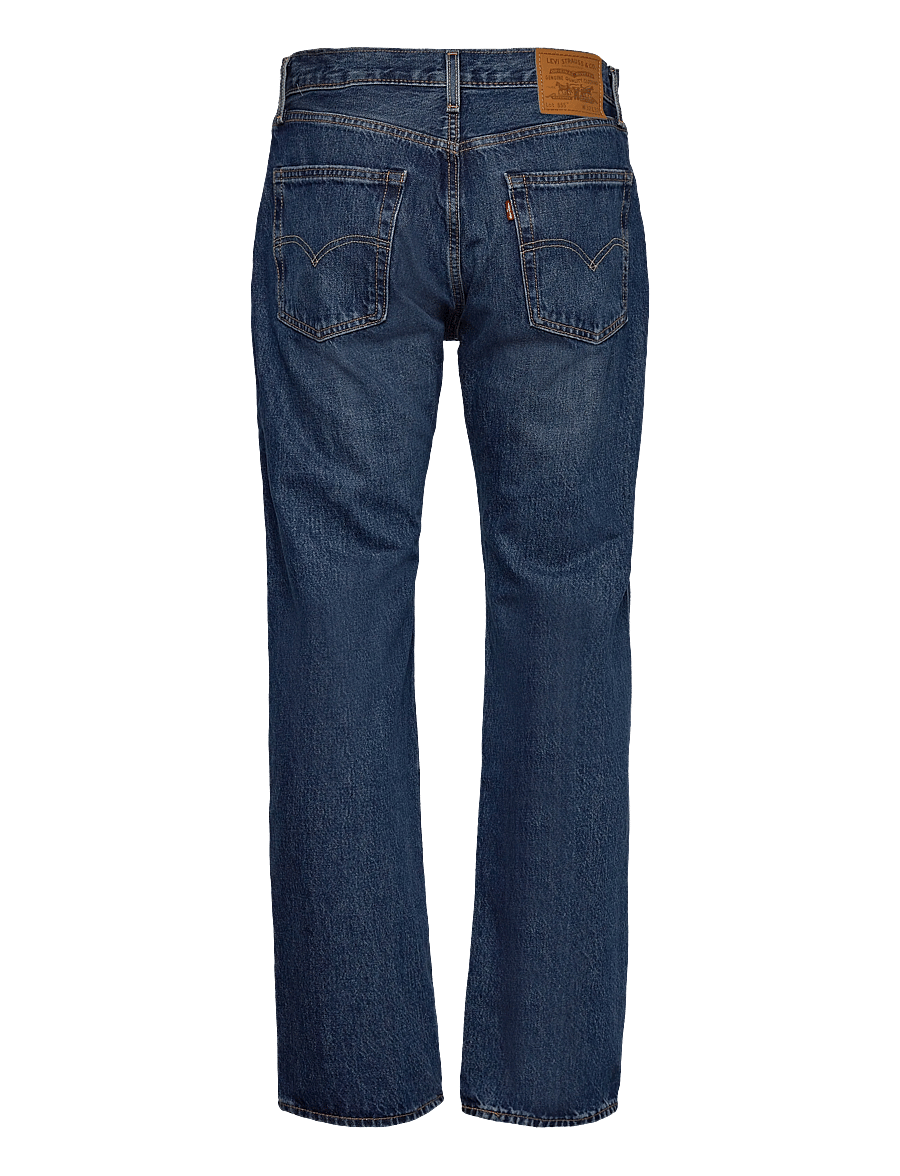 Levi's® - 555 RELAXED STRAIGHT CHECK THE - tavalised teksad - dark indigo - worn in - 2