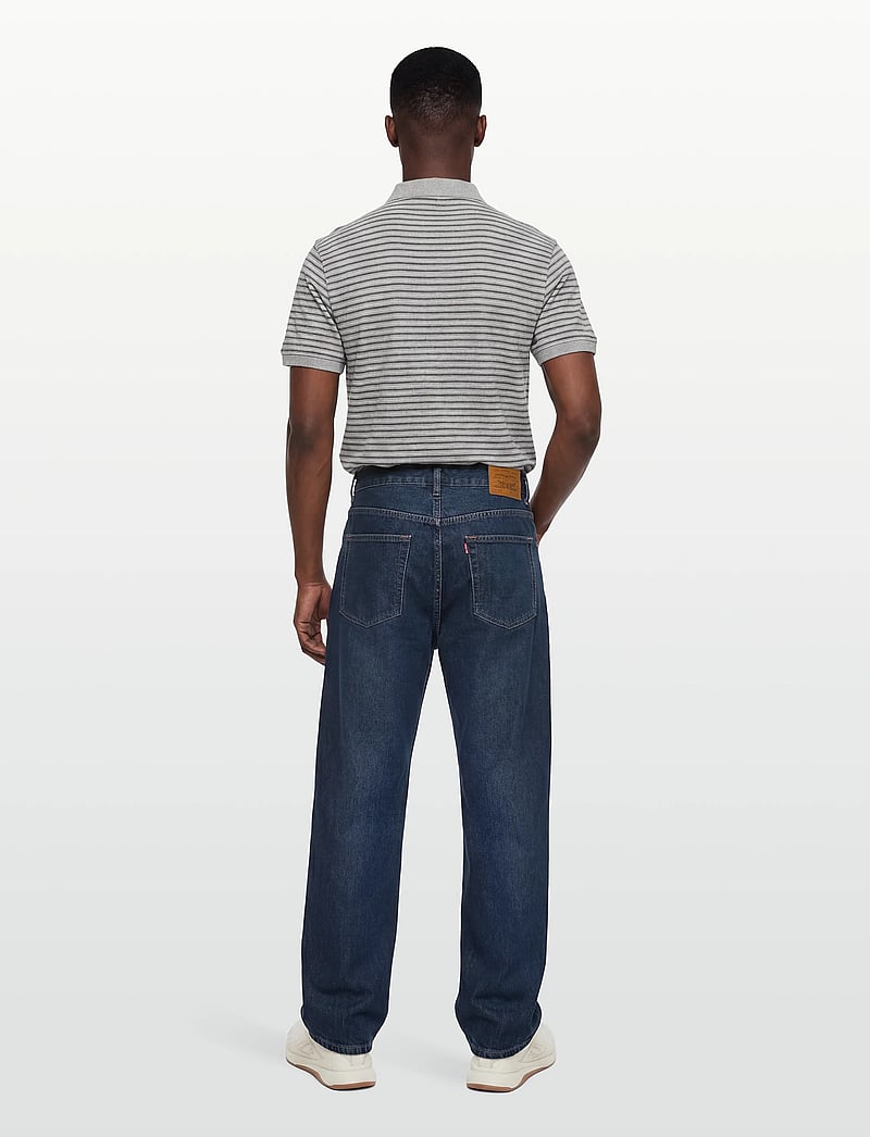 Levi's® - 555 RELAXED STRAIGHT CHECK THE - tavalised teksad - dark indigo - worn in - 4