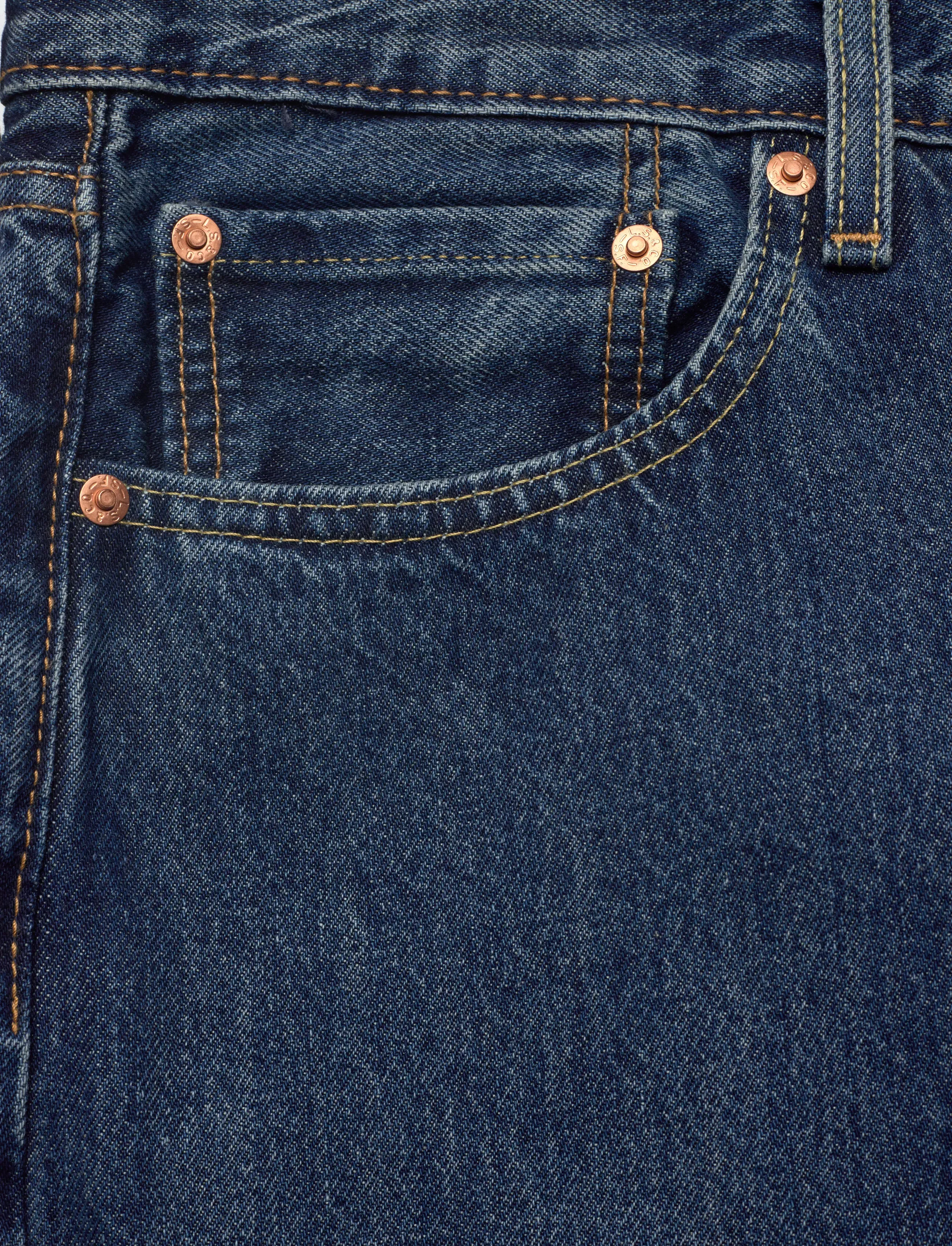 Levi's® - 555 RELAXED STRAIGHT CHECK THE - tavalised teksad - dark indigo - worn in - 5