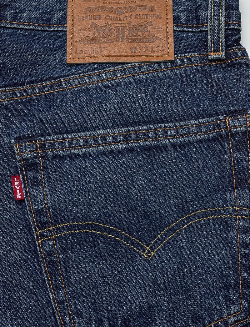 Levi's® - 555 RELAXED STRAIGHT CHECK THE - regular jeans - dark indigo - worn in - 4