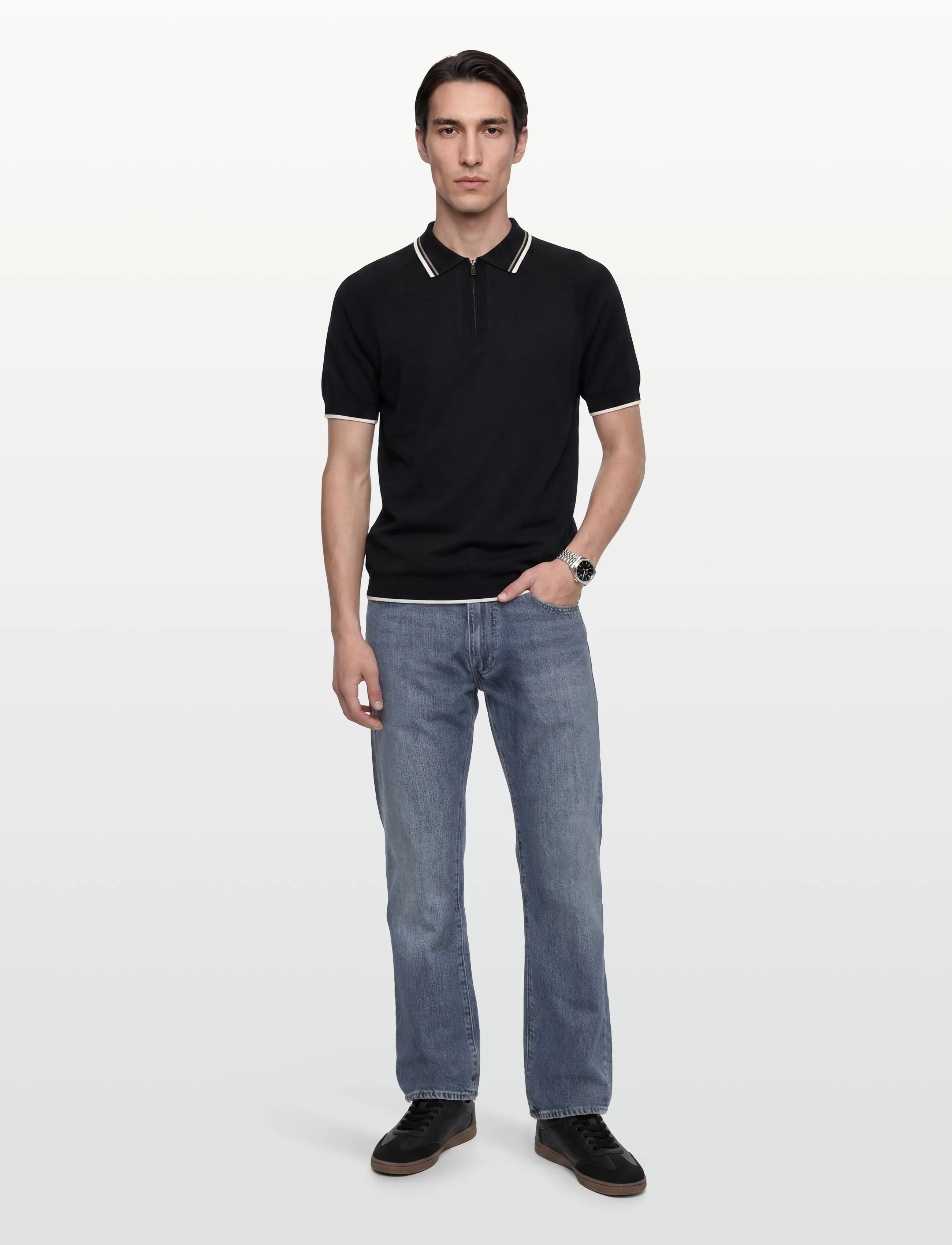 Levi's® 555 RELAXED STRAIGHT TIMELESS - Jeans - MED INDIGO - WORN IN / blue