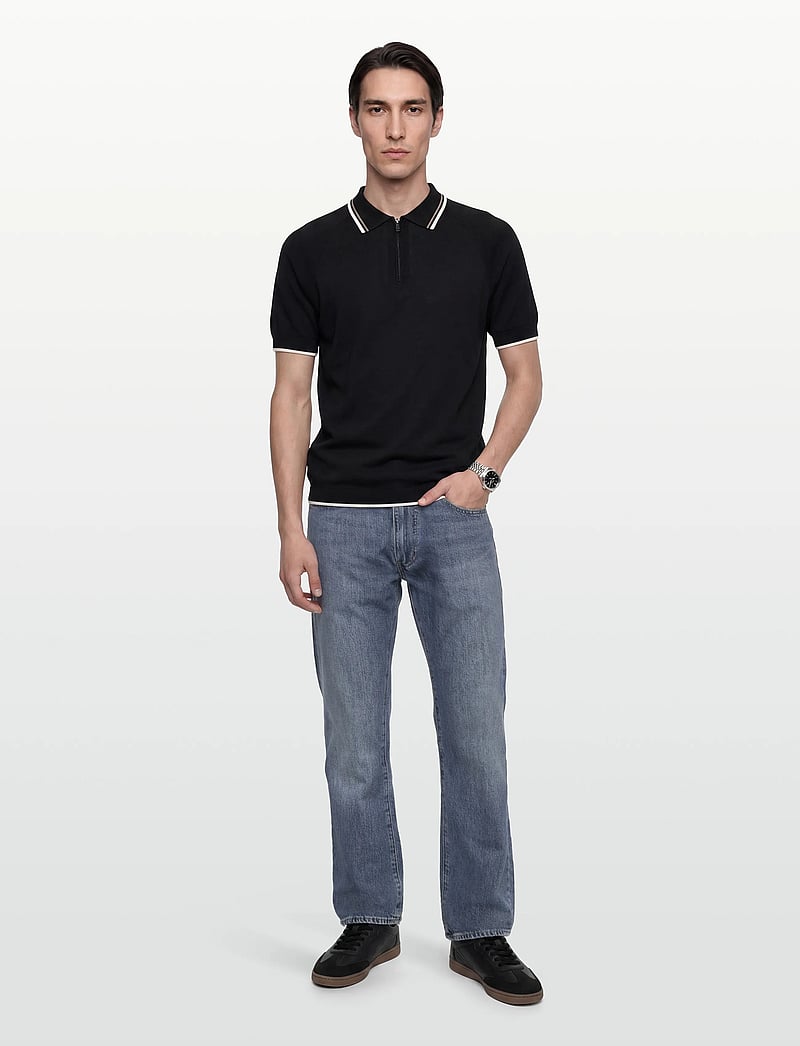 Levi's® - 555 RELAXED STRAIGHT TIMELESS - regular jeans - med indigo - worn in - 0