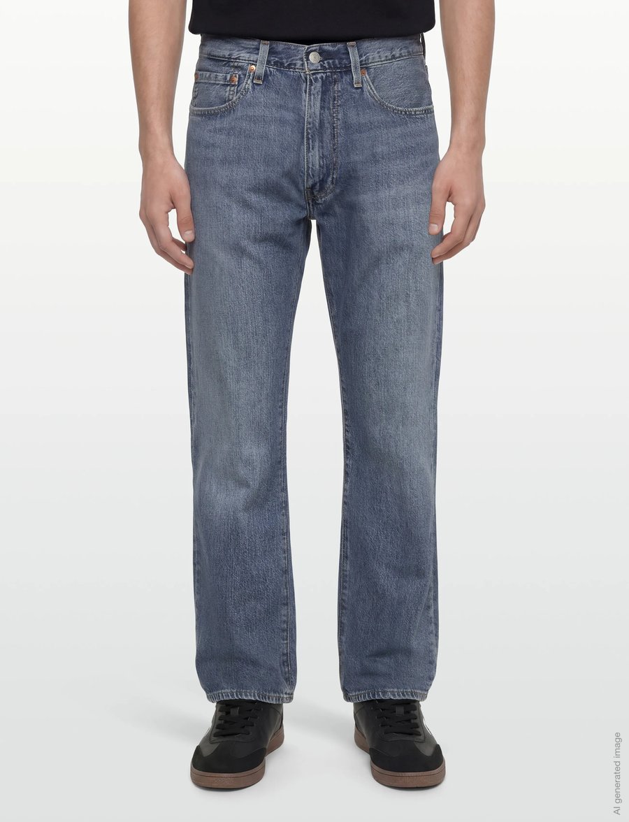 Levi's® - 555 RELAXED STRAIGHT TIMELESS - regular jeans - med indigo - worn in - 3