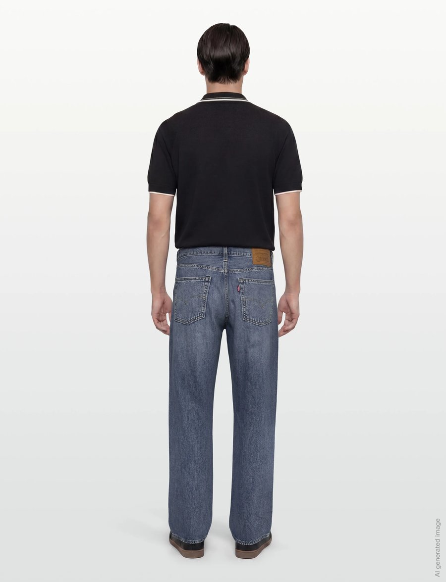 Levi's® - 555 RELAXED STRAIGHT TIMELESS - regular jeans - med indigo - worn in - 4