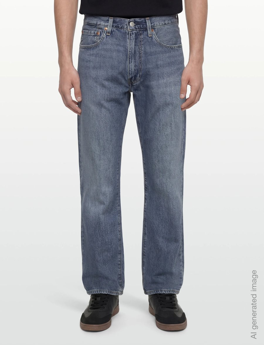 Levi's® - 555 RELAXED STRAIGHT TIMELESS - weite jeans - med indigo - worn ins - 3