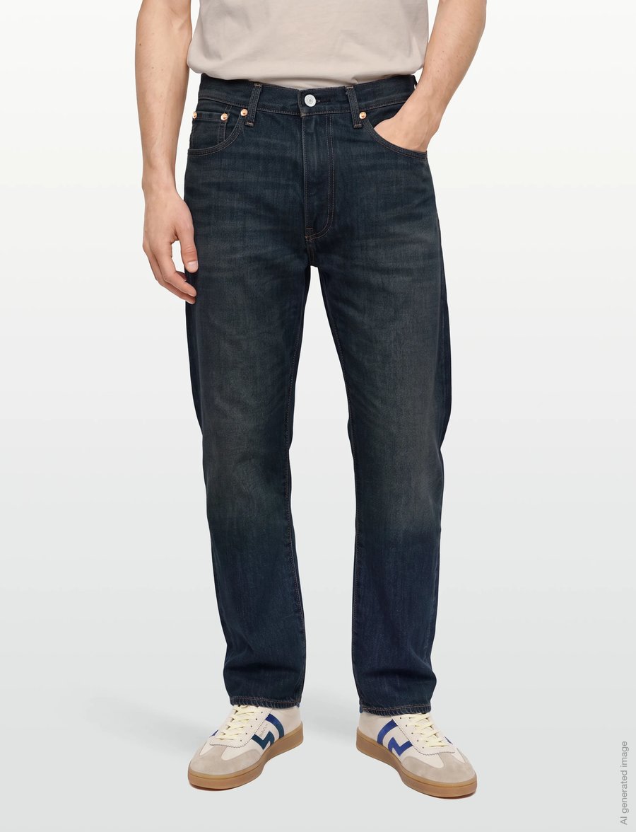 Levi's® - 555 RELAXED STRAIGHT ADVICE TO - alt laienevad teksad - dark indigo - worn in - 3