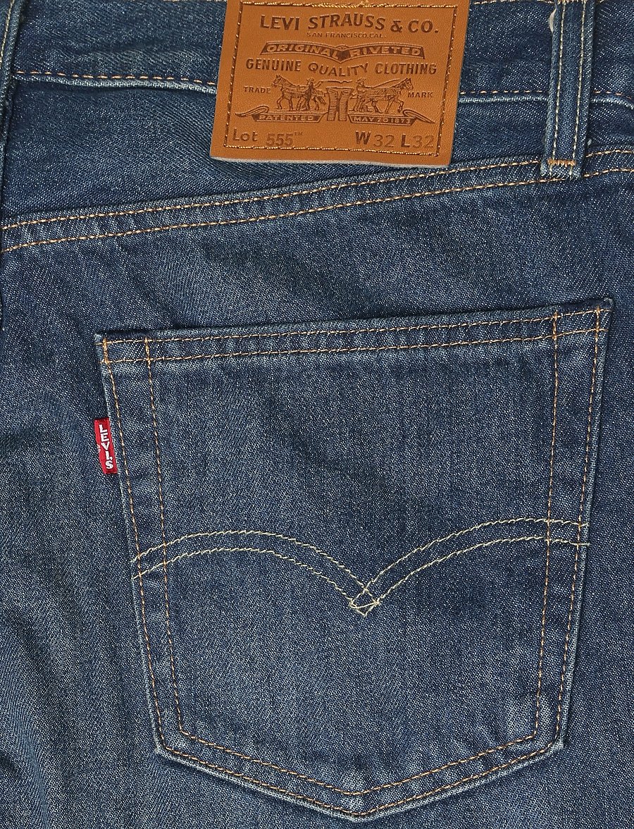 Levi's® - 555 RELAXED STRAIGHT ADVICE TO - weite jeans - dark indigo - worn in - 4