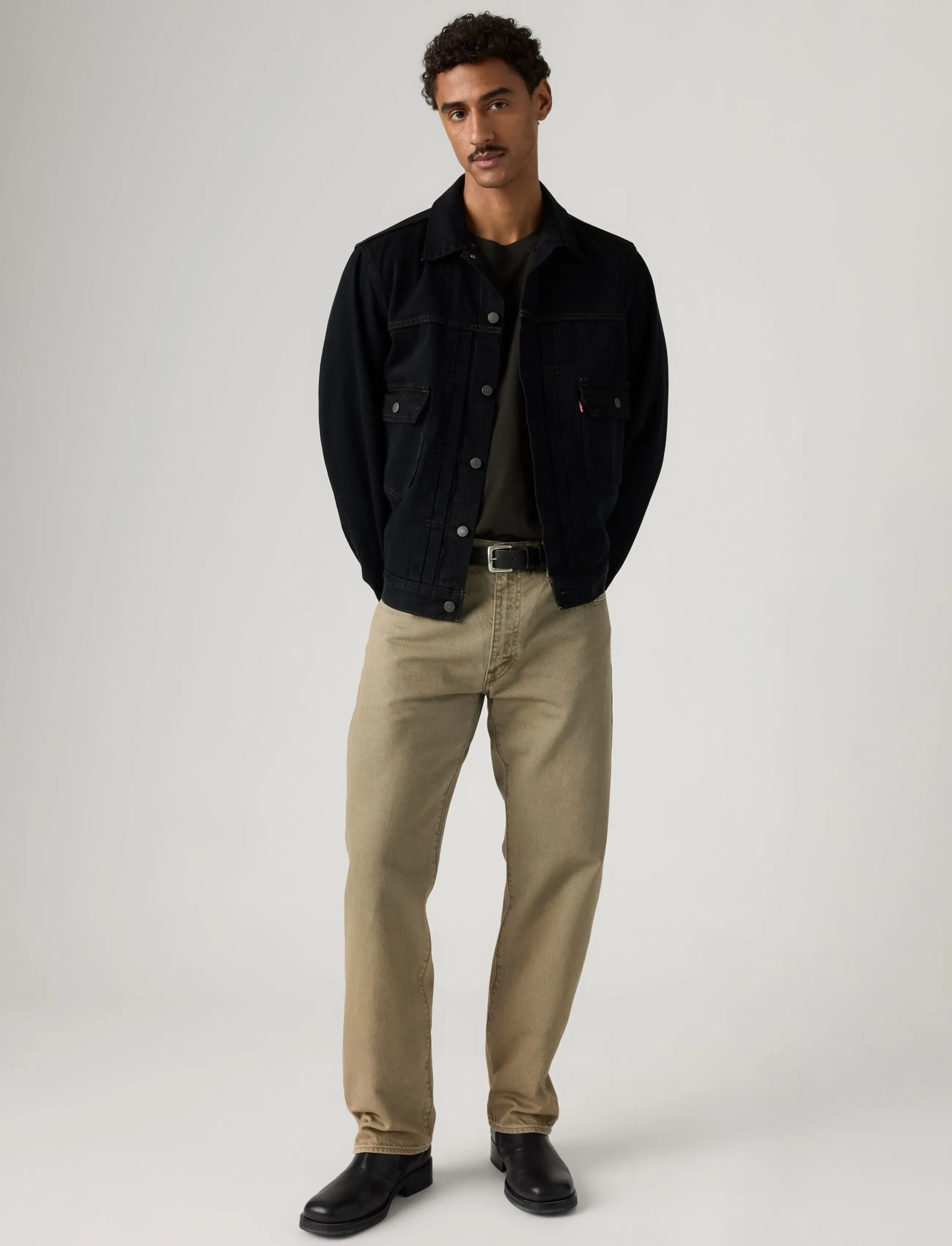 Levi's® 555 RELAXED STRAIGHT SALTY CAP - Streetwear - GREENS / khaki/green
