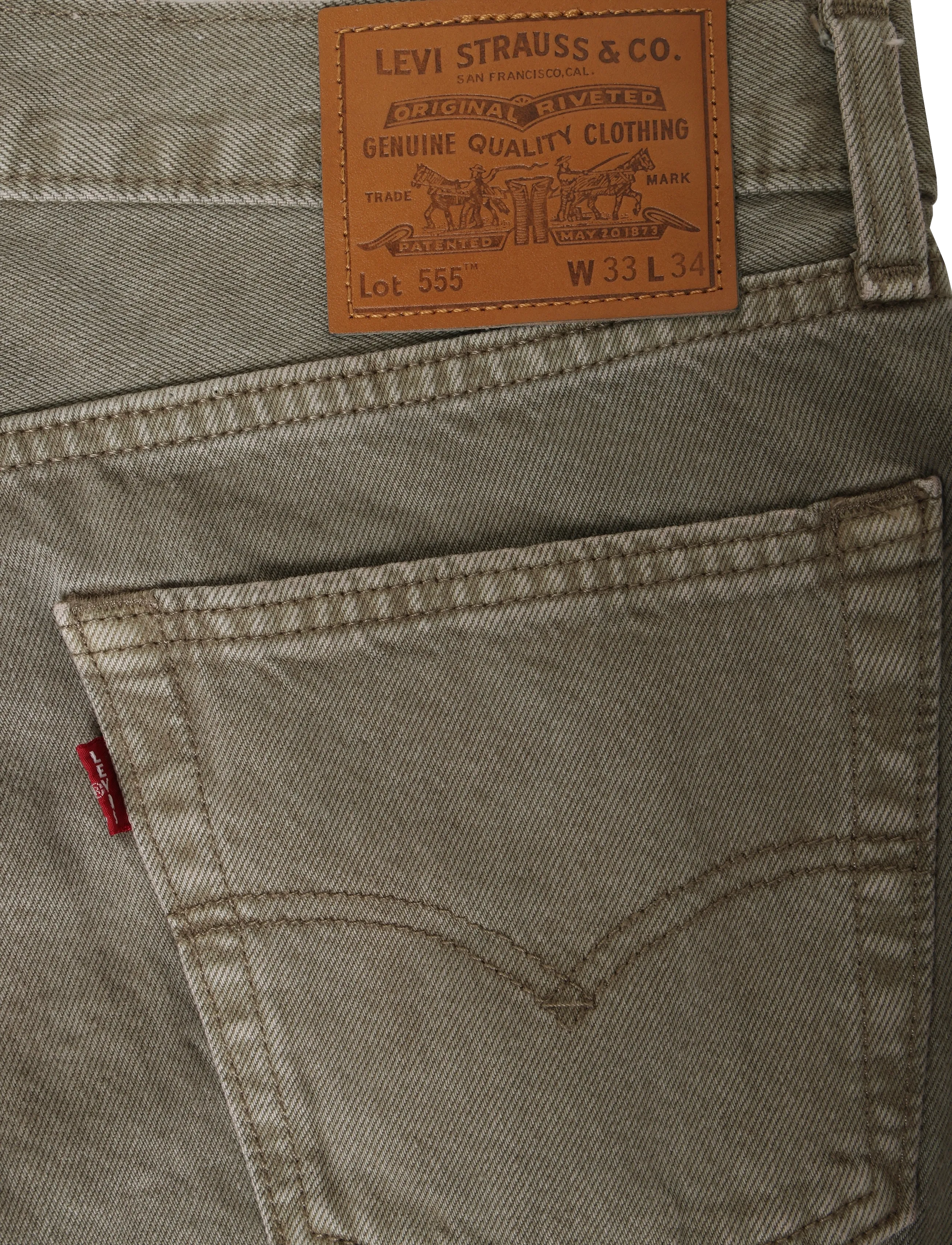 Levi's® - 555 RELAXED STRAIGHT SALTY CAP - greens - 4