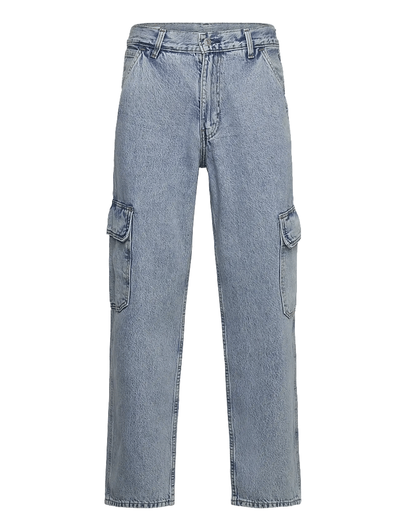 Levi's® - 568 LOOSE STRT CARGO MY POCKET - bojówki - light indigo - worn in - 1