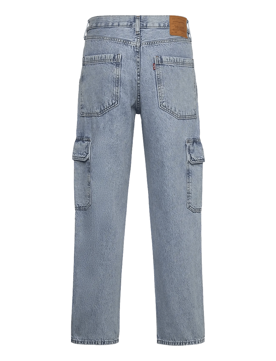 Levi's® - 568 LOOSE STRT CARGO MY POCKET - cargobroeken - light indigo - worn in - 2