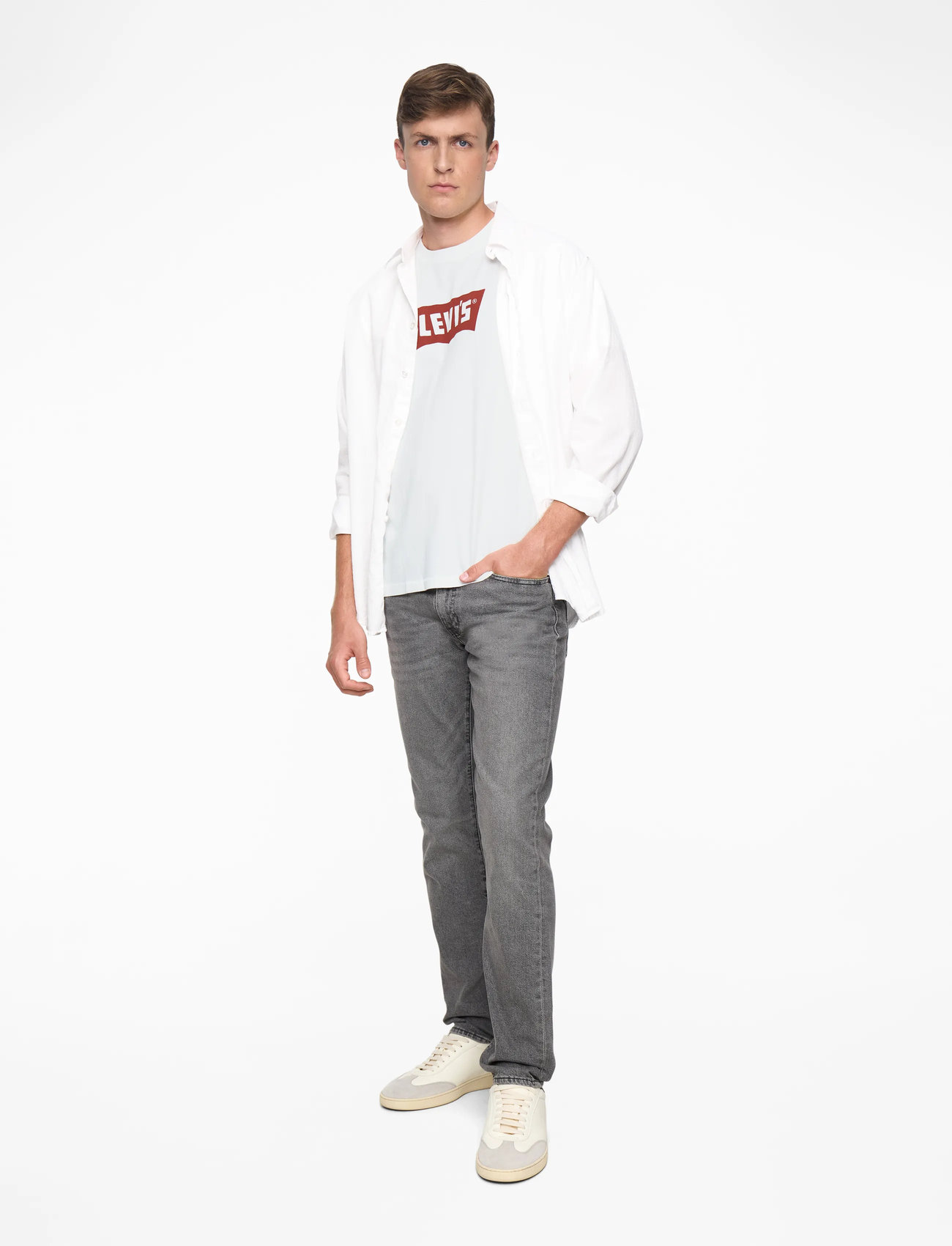 Levi's® - VINTAGE BW GRAPHIC TEE VINTAGE - kortärmade t-shirts - whites - 2