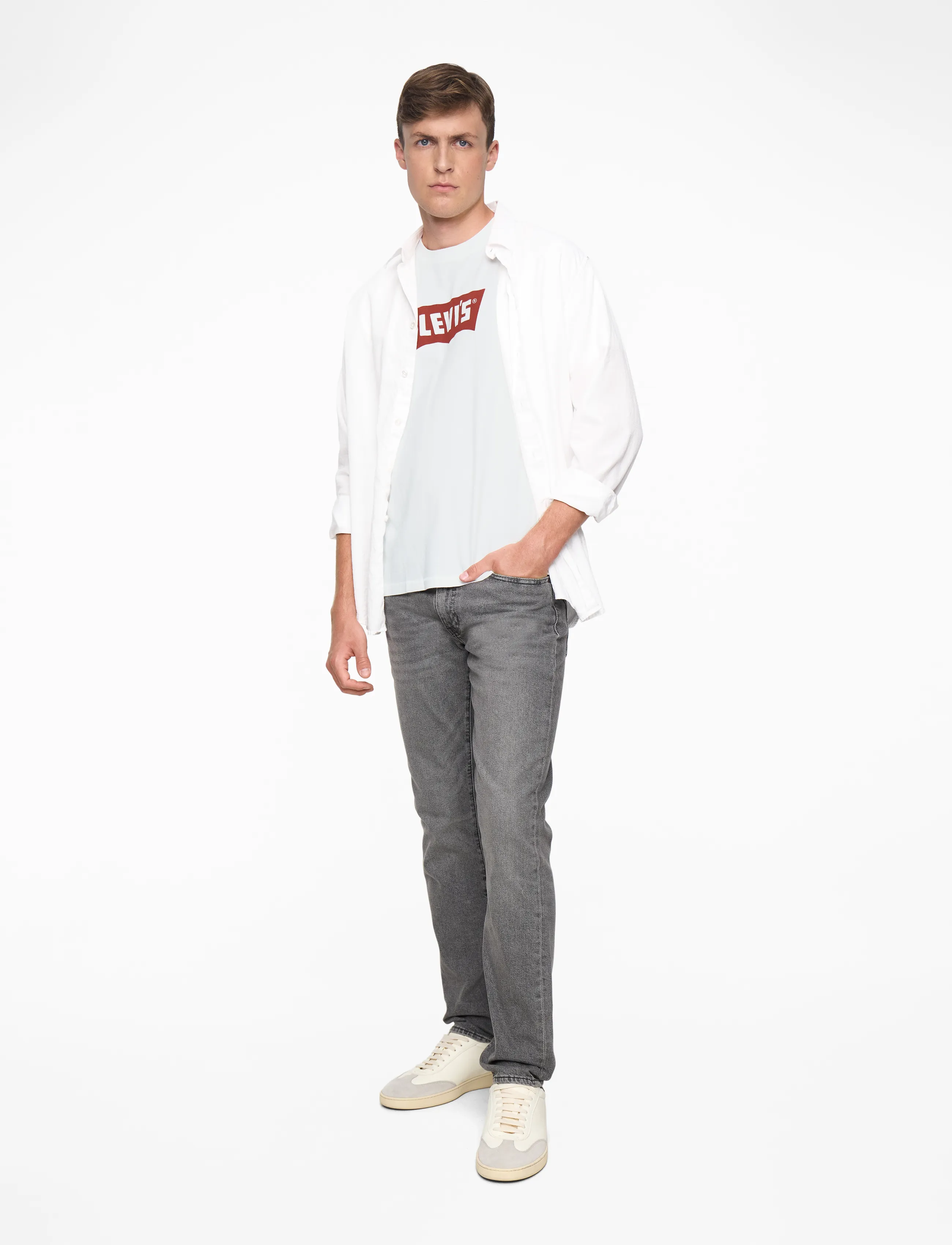 Levi's® - VINTAGE BW GRAPHIC TEE VINTAGE - stutterma bolir - whites - 2