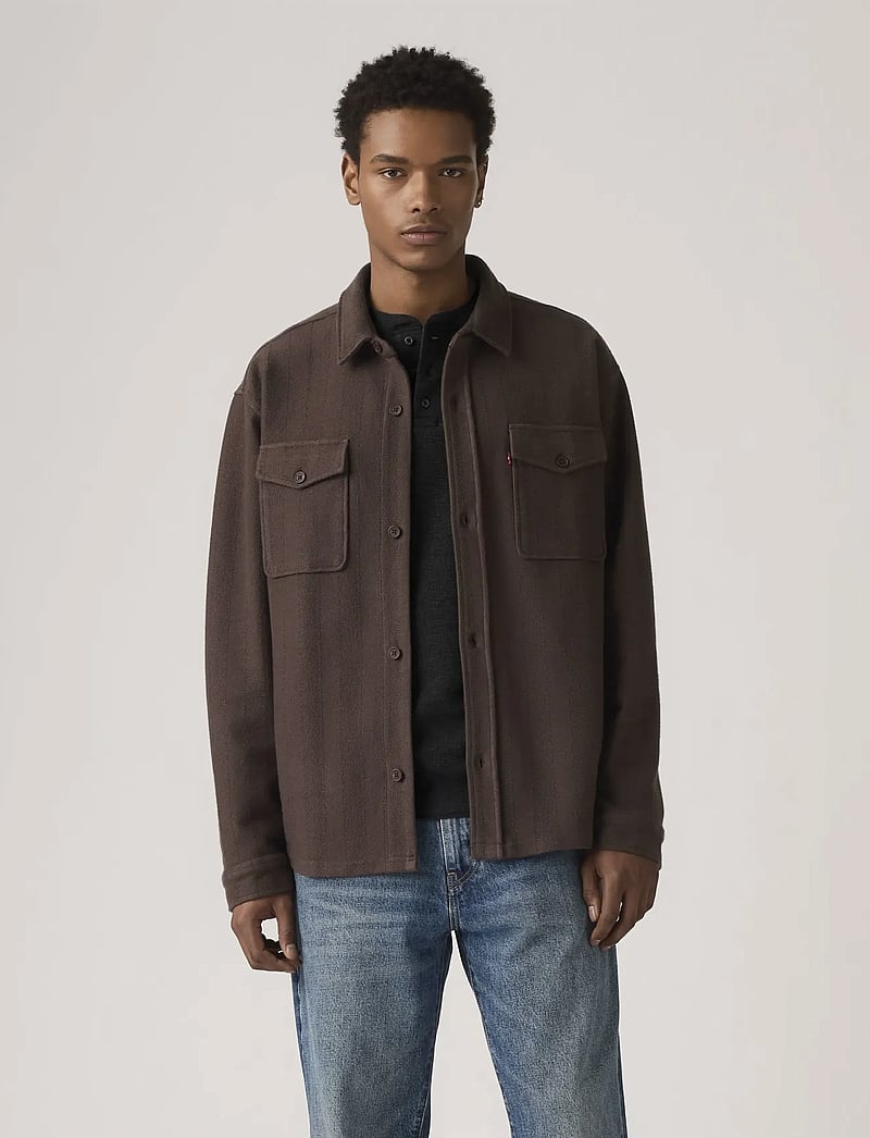 Levi's® - BAYVIEW SOFT WORKER BRACKEN - denimowe koszulki - browns - 0