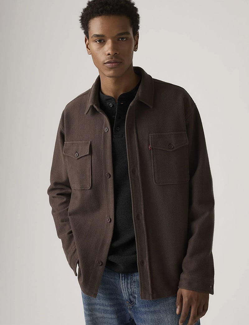 Levi's® - BAYVIEW SOFT WORKER BRACKEN - denimowe koszulki - browns - 5