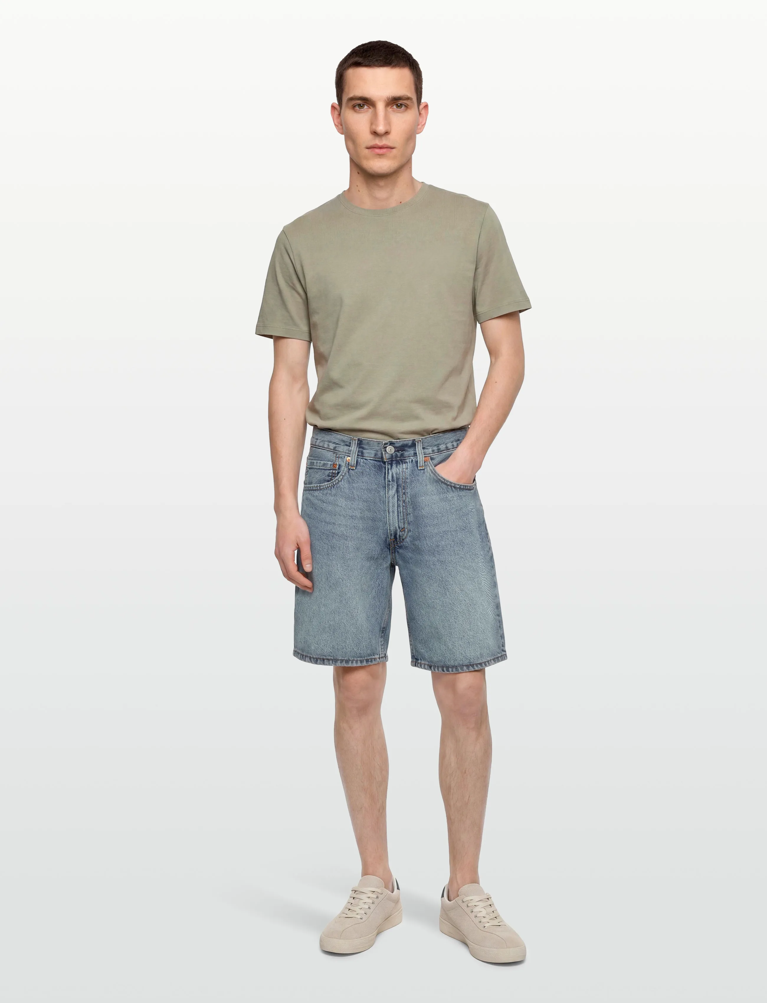 Levi's® 454 RELAXED SHORTS MY BEST ALB - Shorts - LIGHT INDIGO - WORN IN / blue